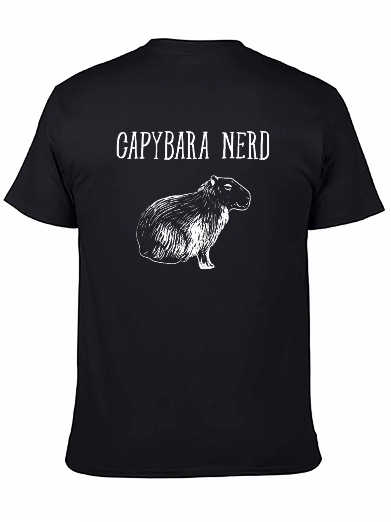 Capybara Nerd T-Shirt -  Quirky Animal Lover Tee