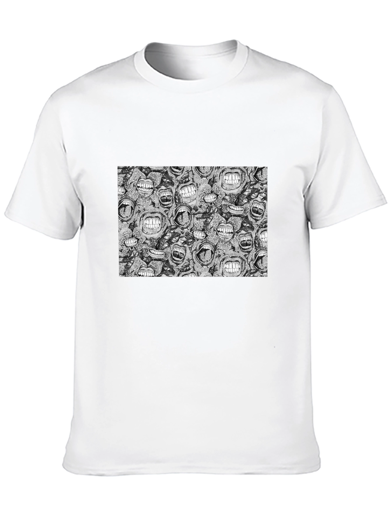 Grinning Mouths Graphic Black T-Shirt