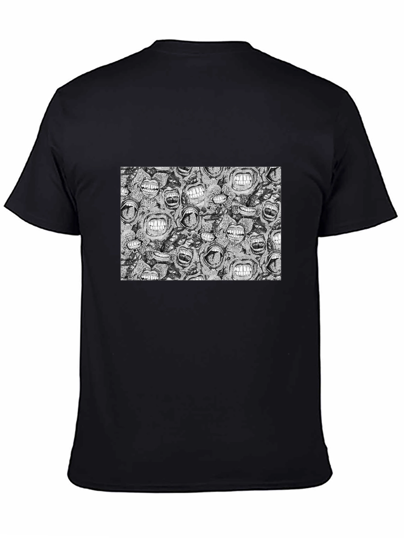 Grinning Mouths Graphic Black T-Shirt