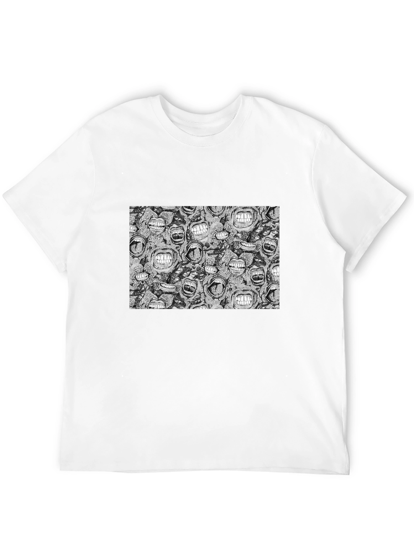 Grinning Mouths Graphic Black T-Shirt