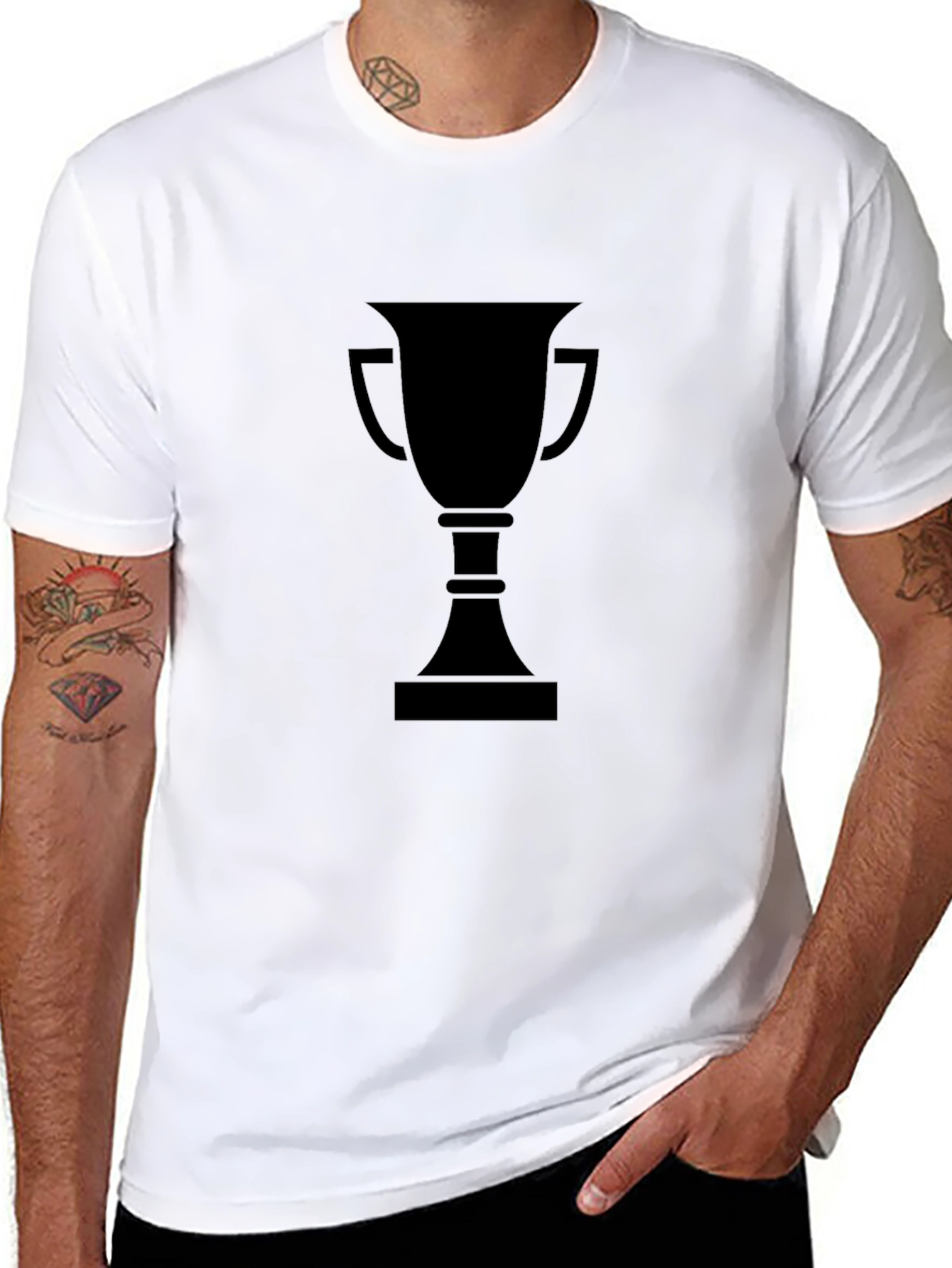 Black Trophy Graphic T-Shirt - Winners Style