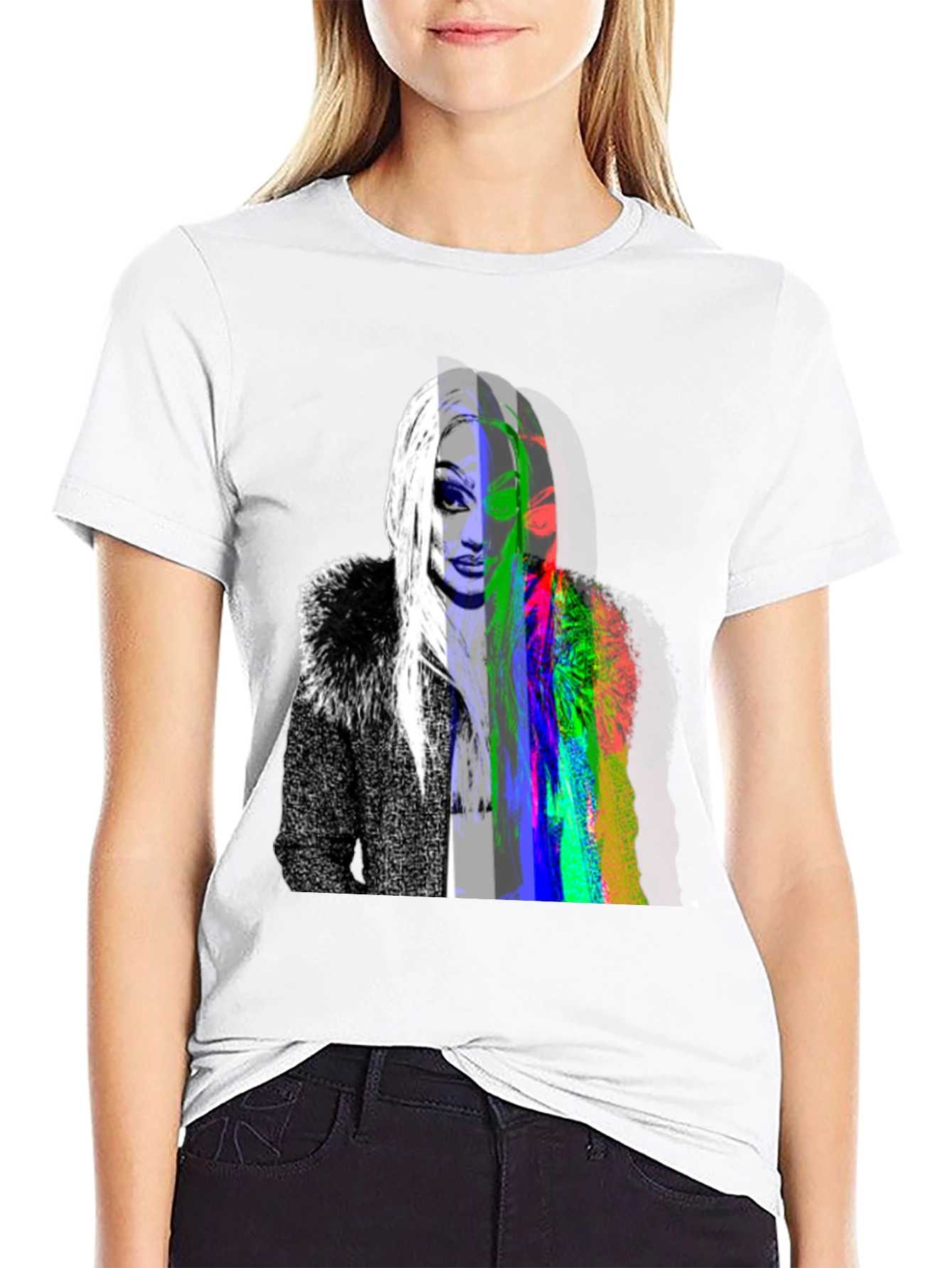 Drag Queen Glitch Black T-Shirt