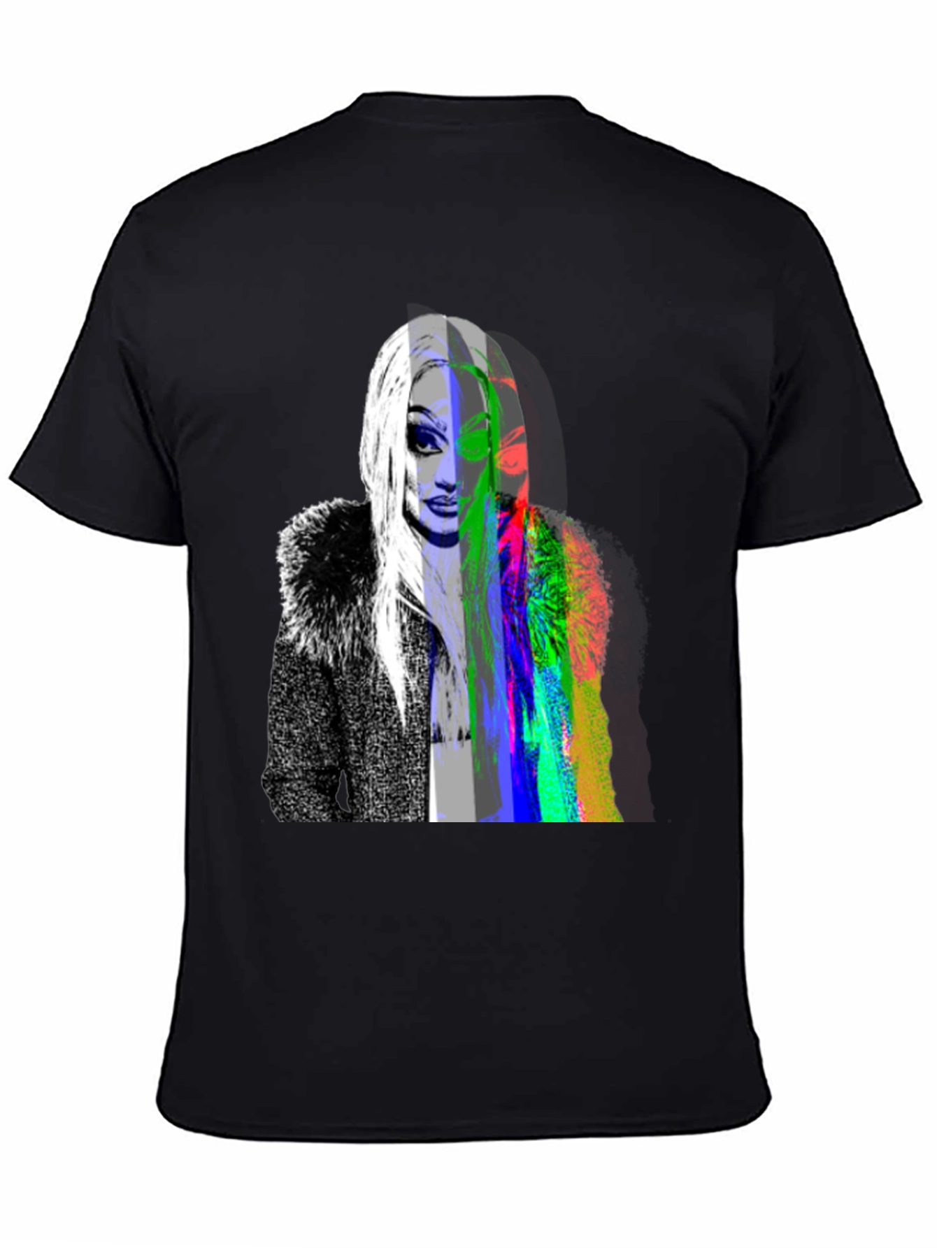 Drag Queen Glitch Black T-Shirt