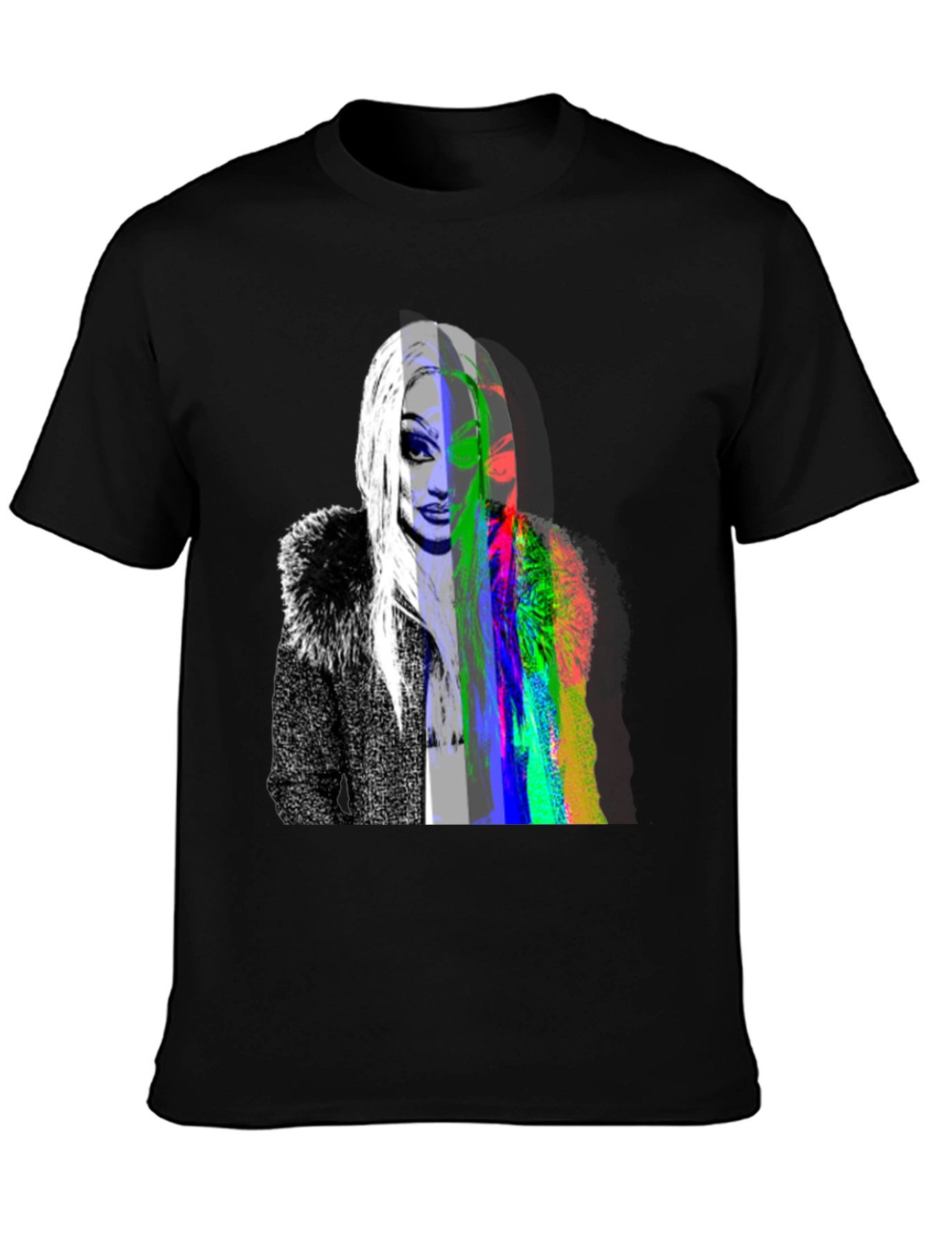 Drag Queen Glitch Black T-Shirt