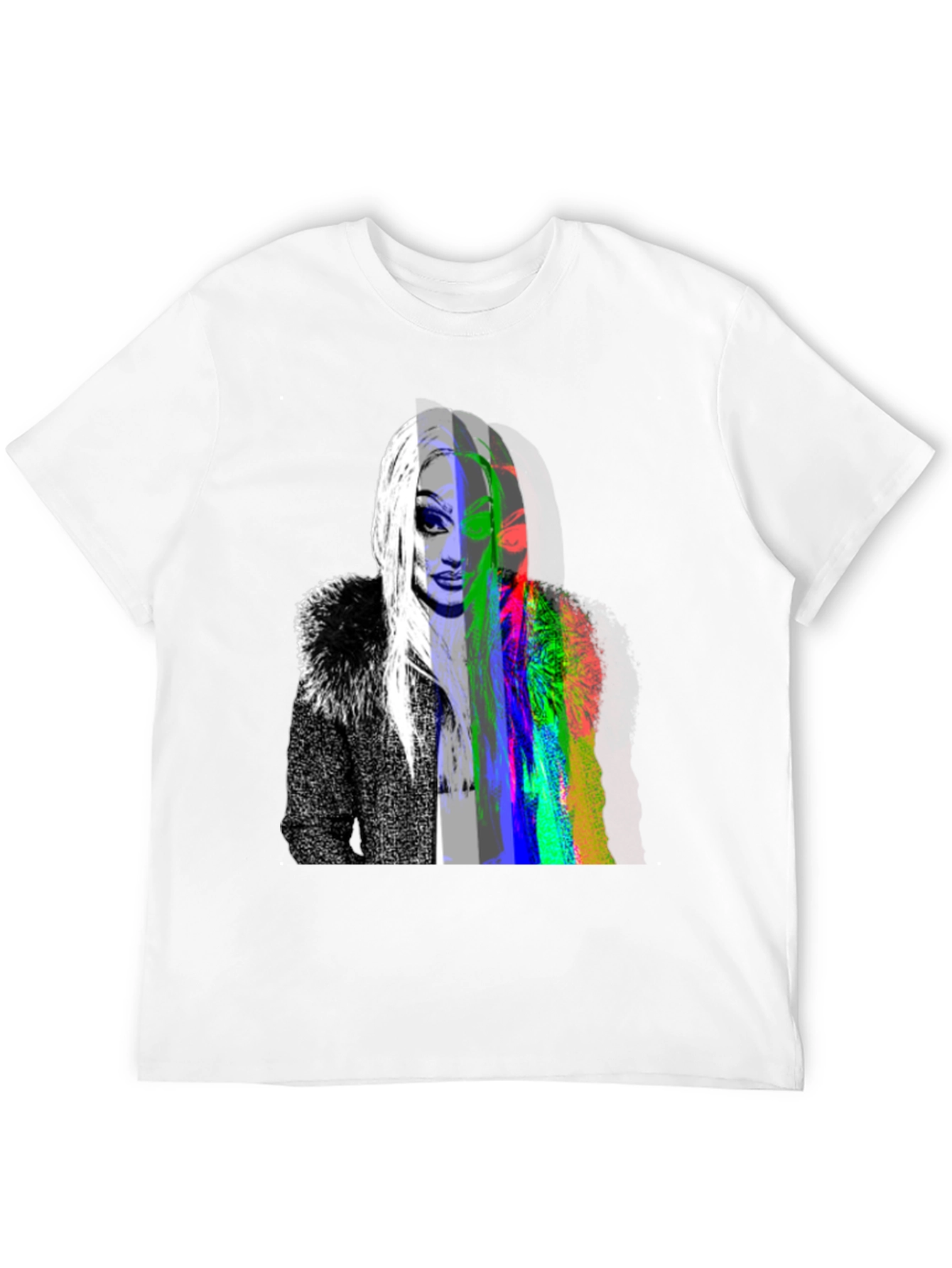 Drag Queen Glitch Black T-Shirt