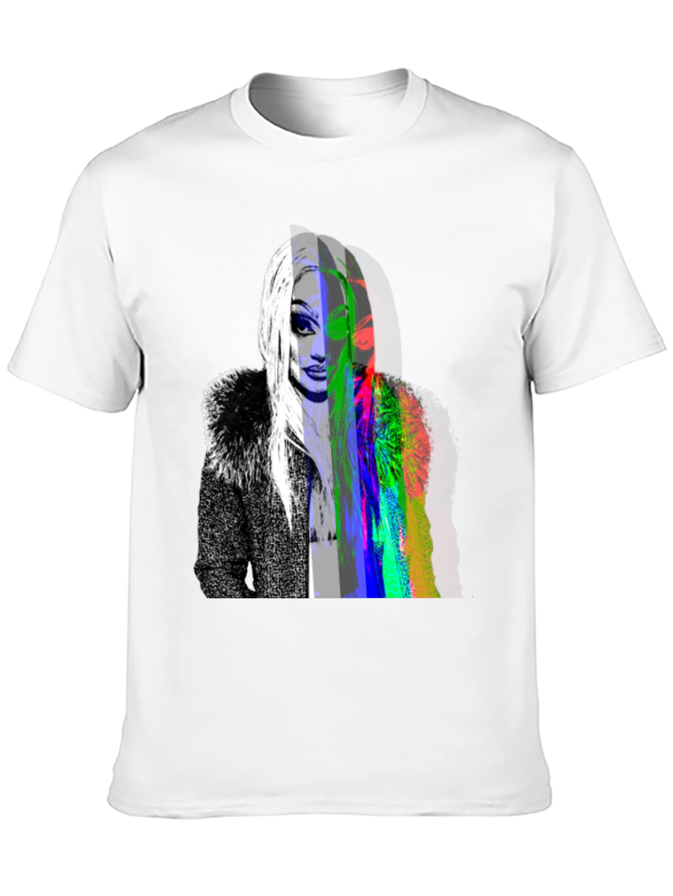 Drag Queen Glitch Black T-Shirt
