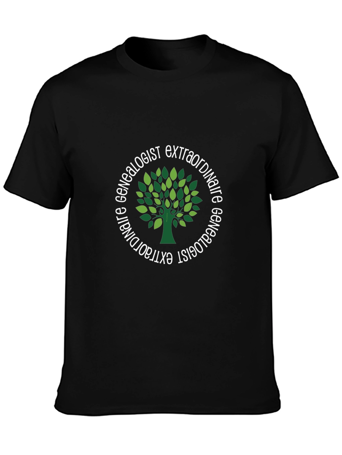 Genealogist Extraordinaire Black T-Shirt