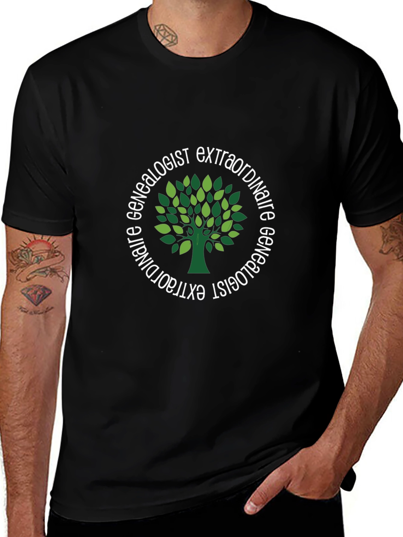 Genealogist Extraordinaire Black T-Shirt