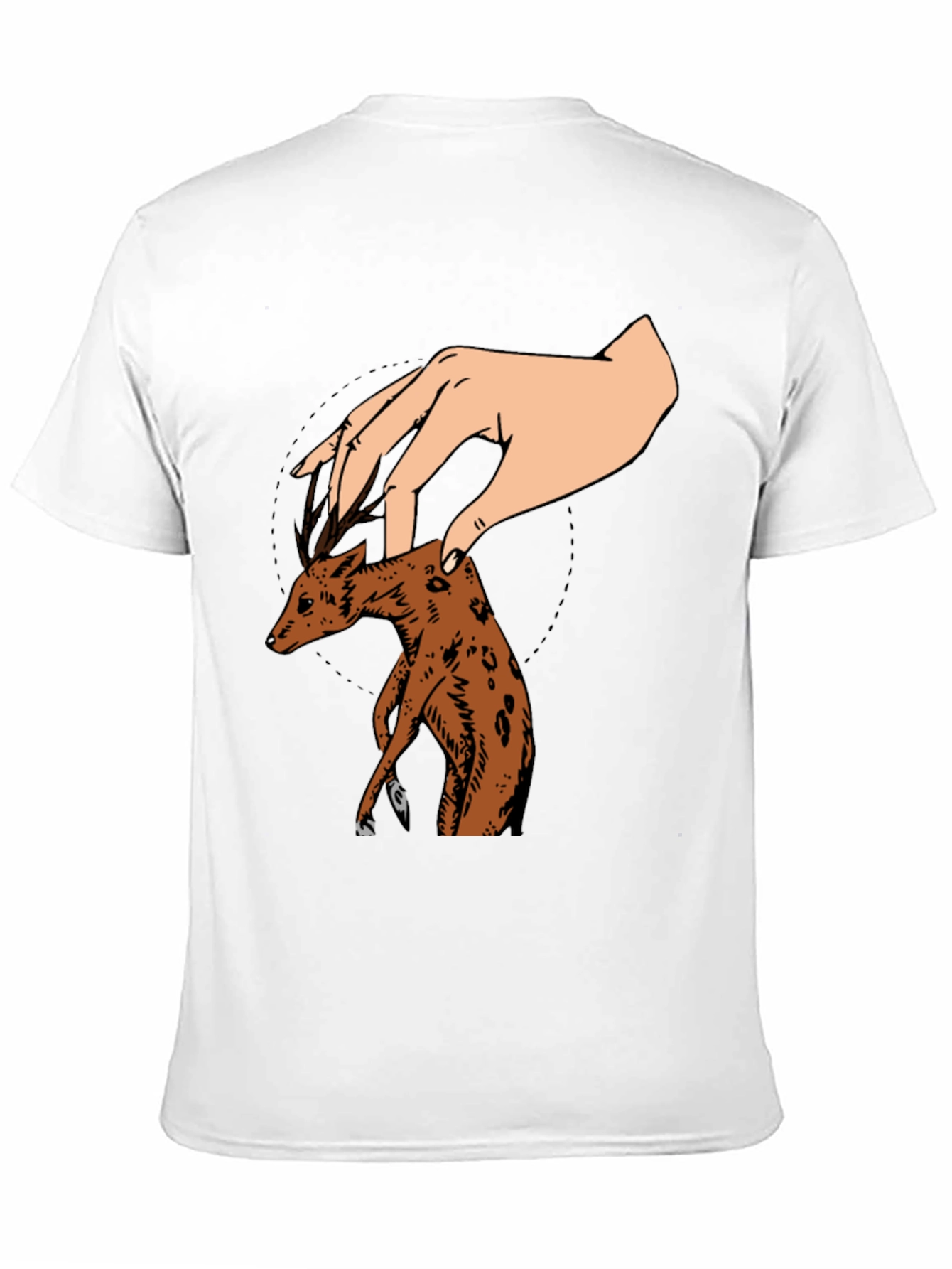 Deer Puppet Graphic T-Shirt - Unique Design