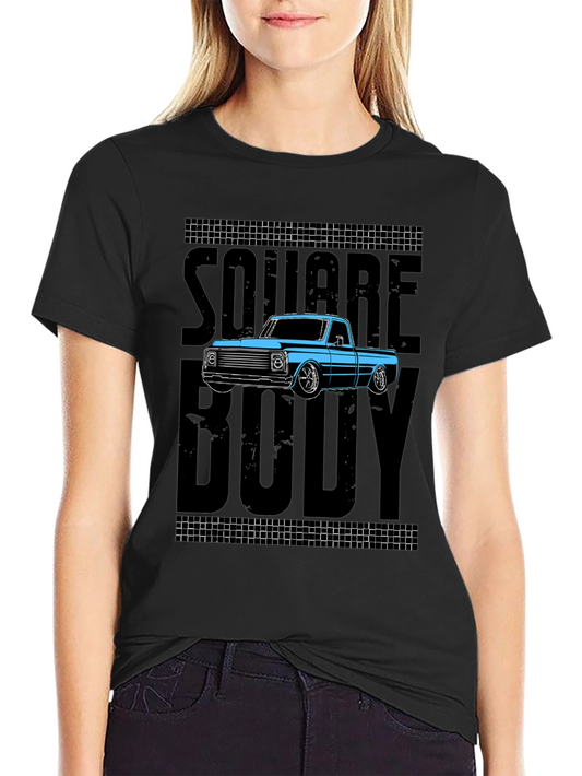 Square Body Truck Graphic Tee - Automotive Enthusiast Shirt