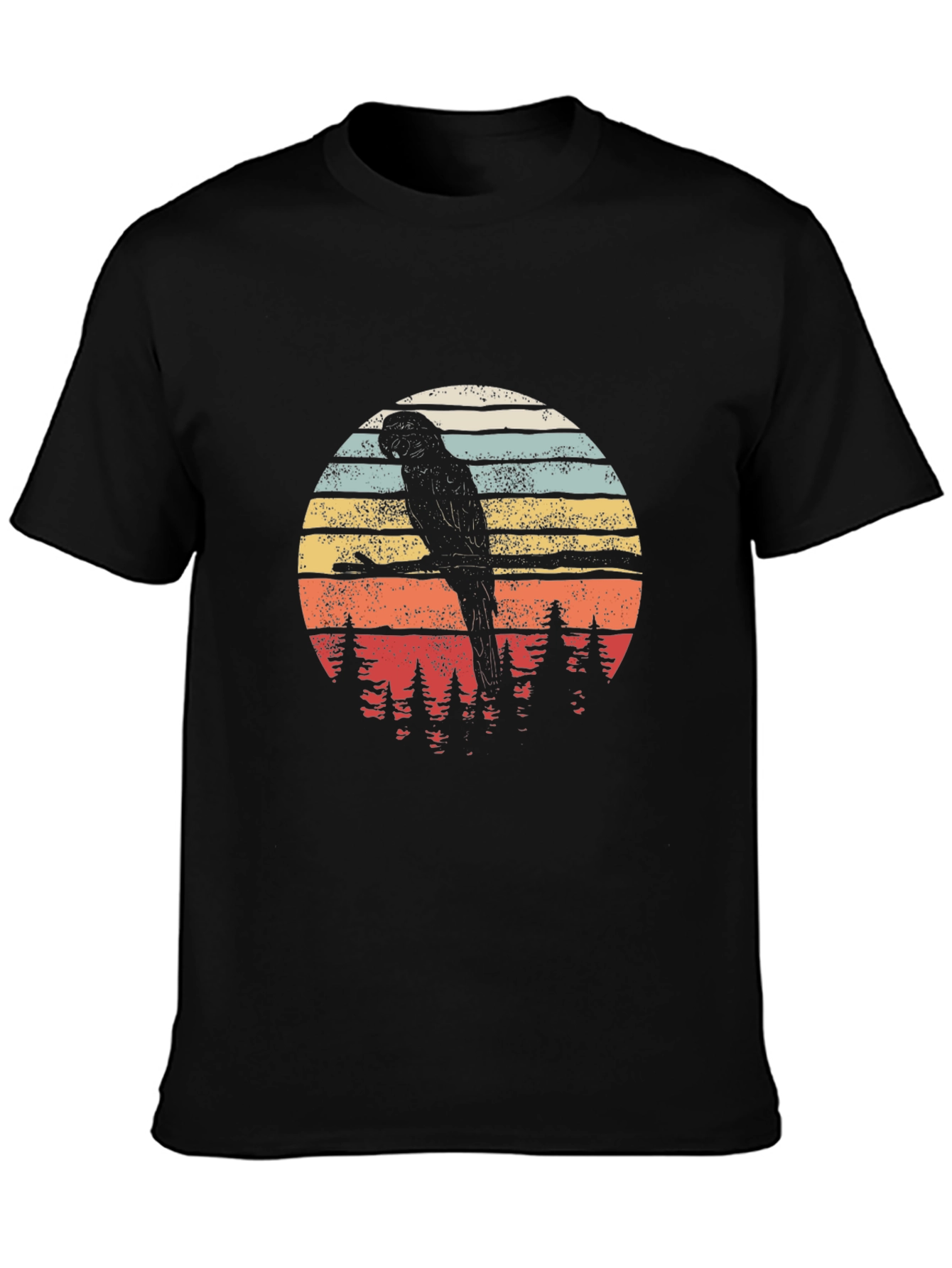 Retro Parrot Silhouette T-Shirt