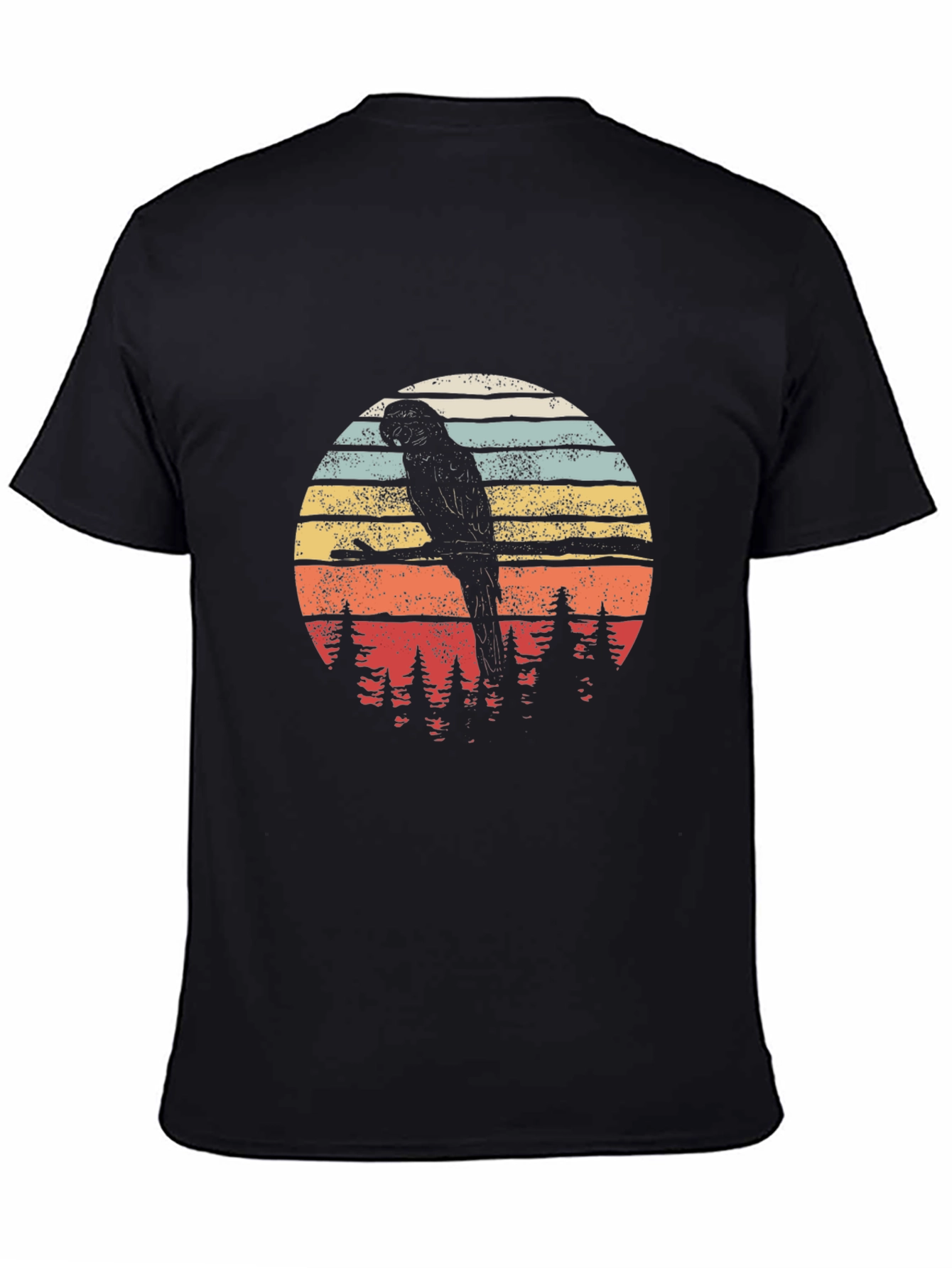 Retro Parrot Silhouette T-Shirt