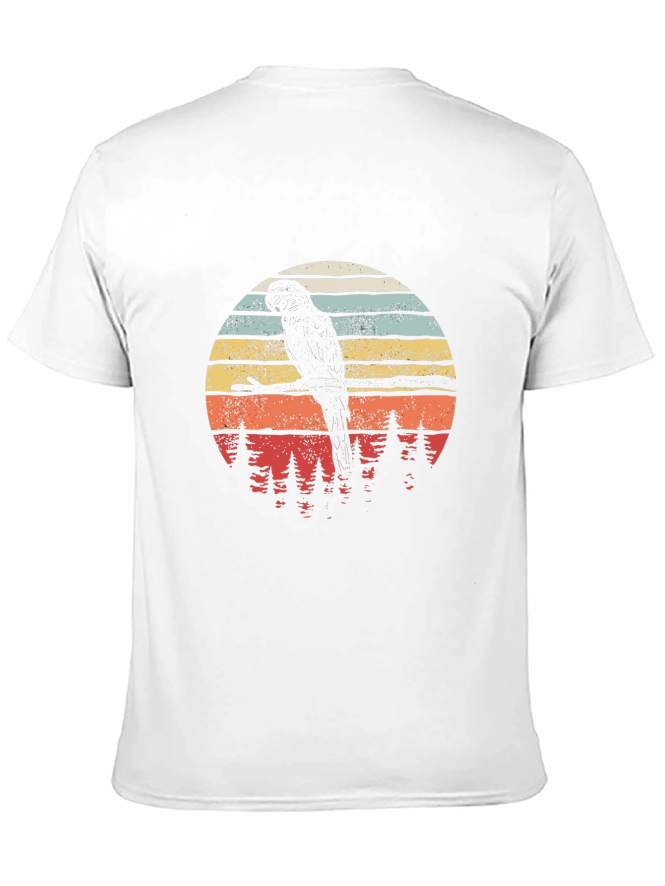 Retro Parrot Silhouette T-Shirt