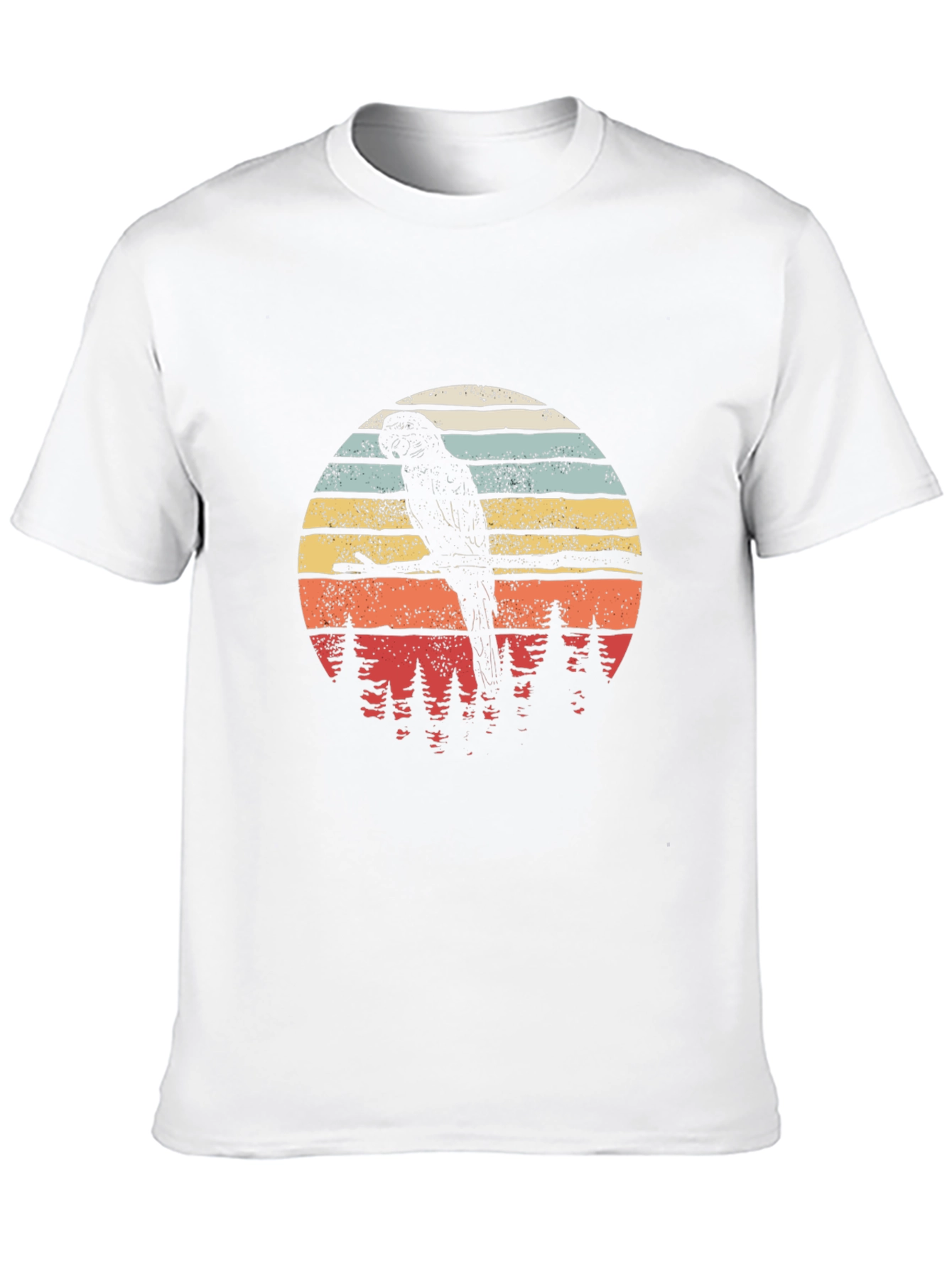Retro Parrot Silhouette T-Shirt