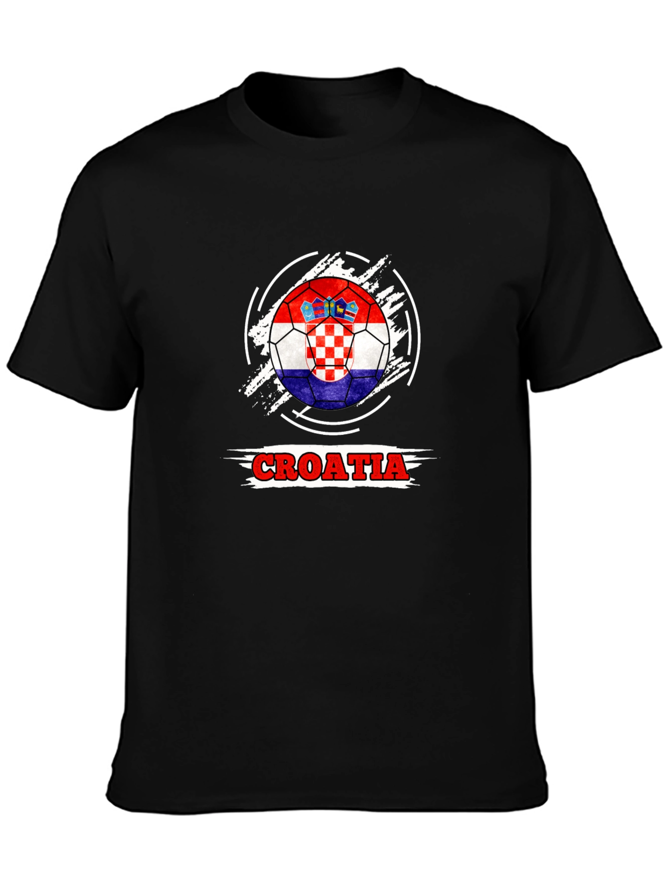 Croatia Flag Soccer Ball T-Shirt