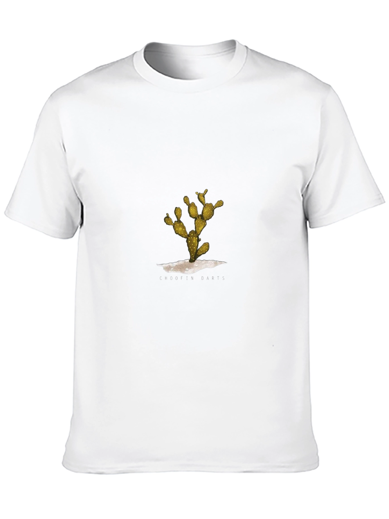 Cactus Graphic Tee - Black Casual Cotton Shirt