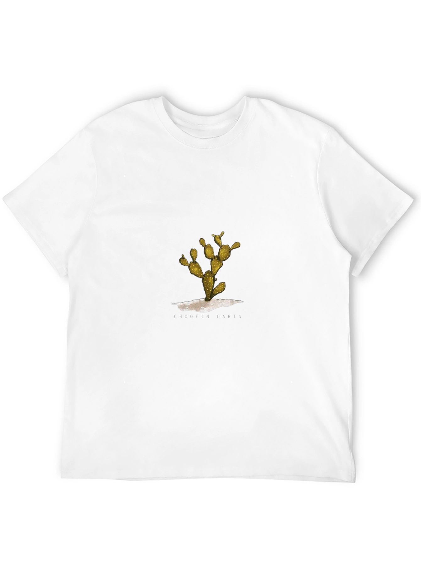 Cactus Graphic Tee - Black Casual Cotton Shirt