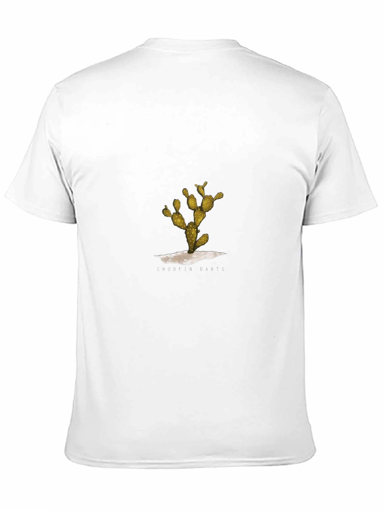 Cactus Graphic Tee - Black Casual Cotton Shirt