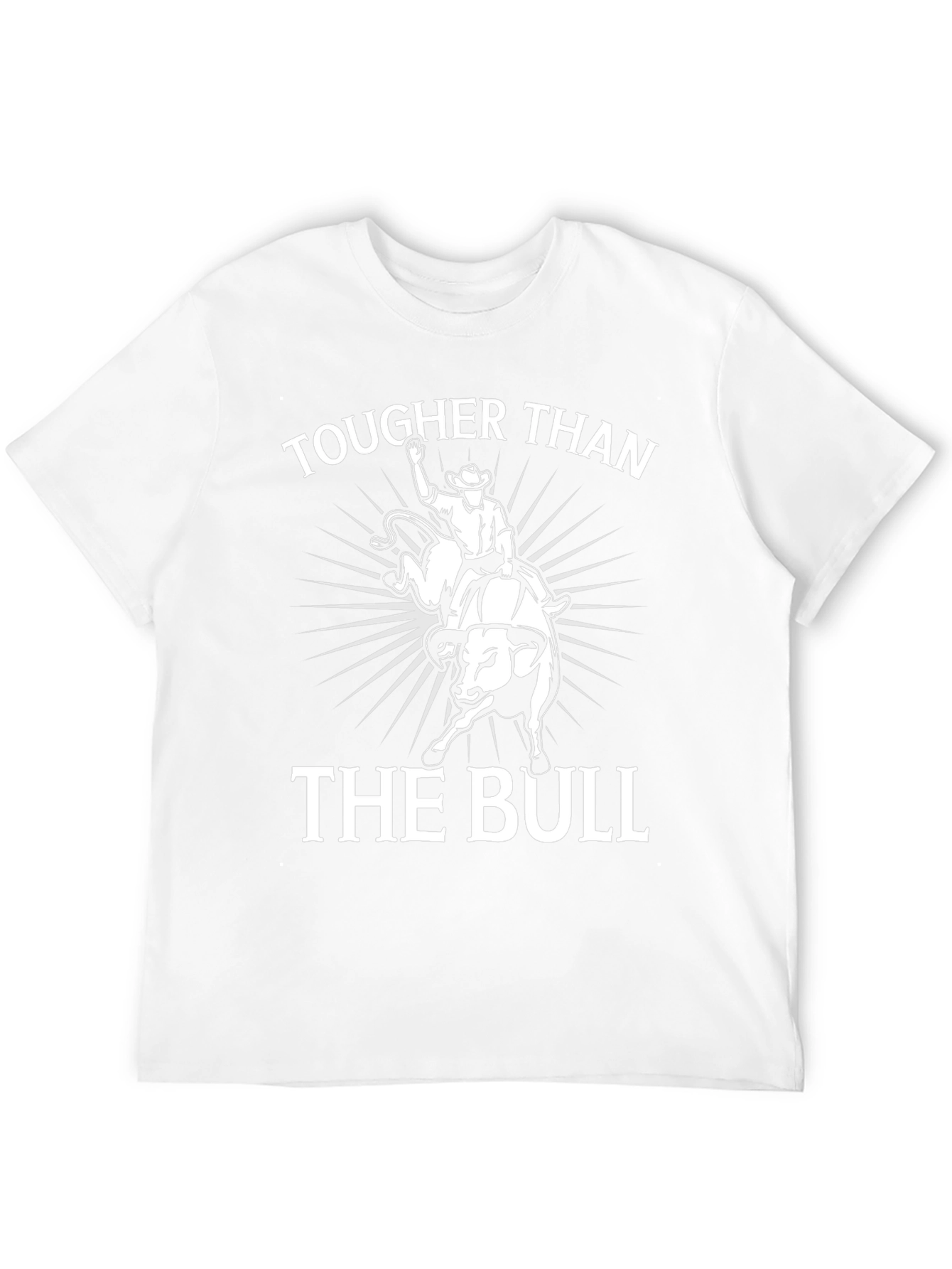 Tougher Than The Bull Graphic Tee - Cowboy Rodeo