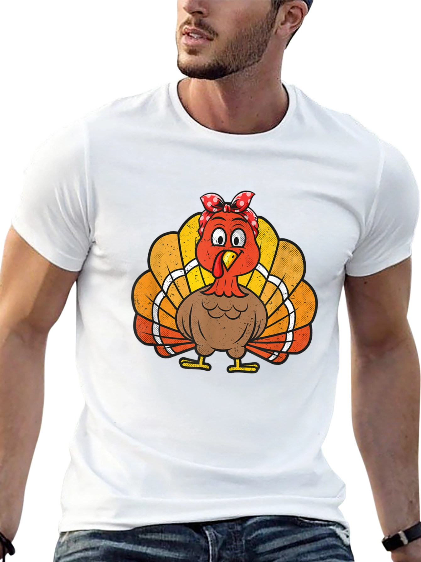 Thanksgiving Turkey Bandana T-Shirt
