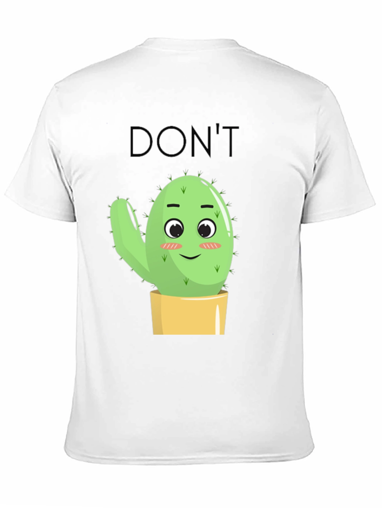 Dont Touch Cactus Graphic Tee - Black T-Shirt
