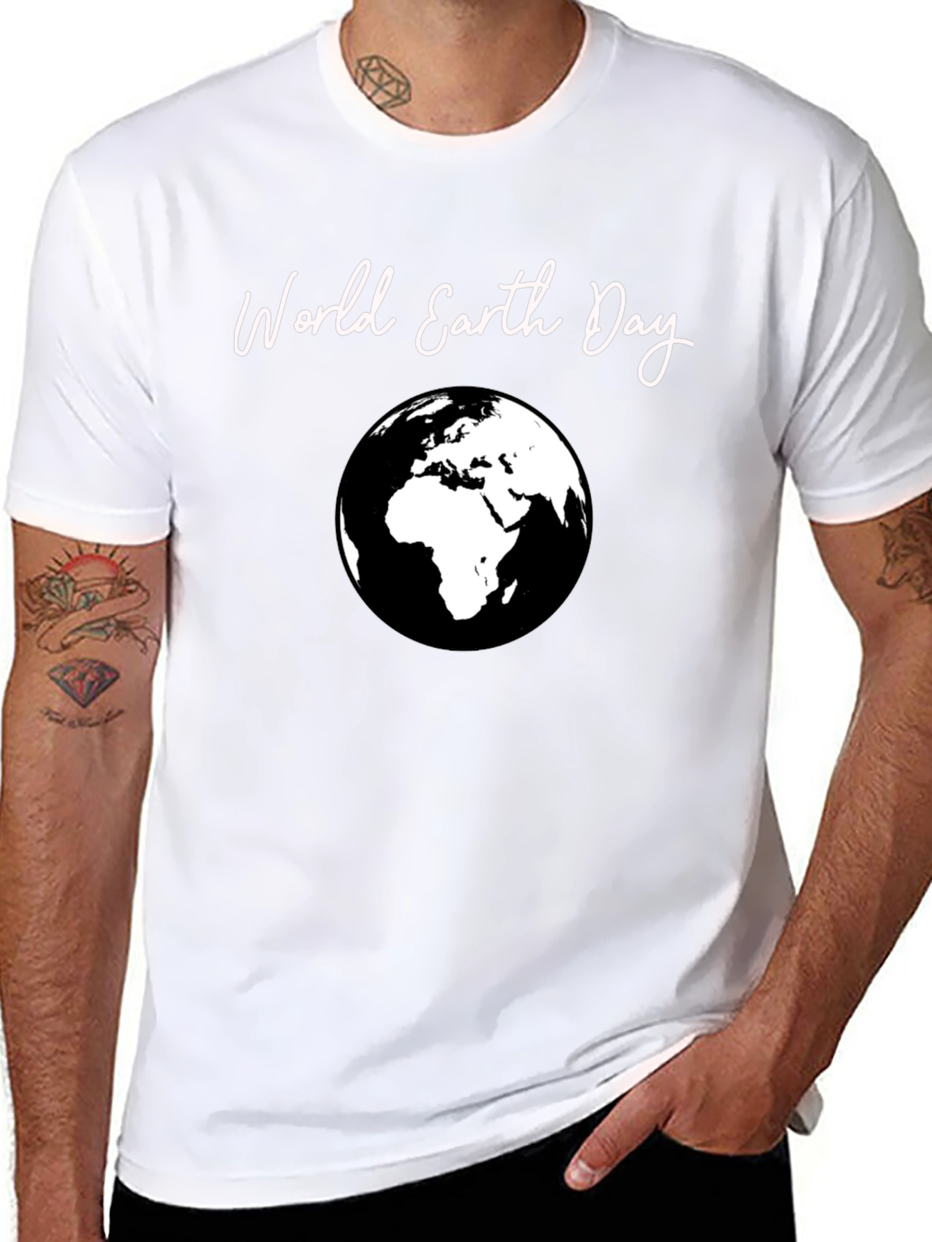 World Earth Day Graphic Tee - Black