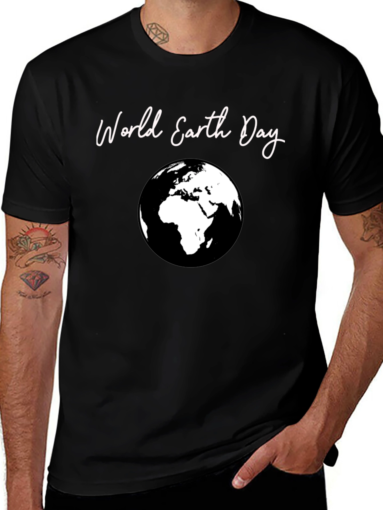 World Earth Day Graphic Tee - Black