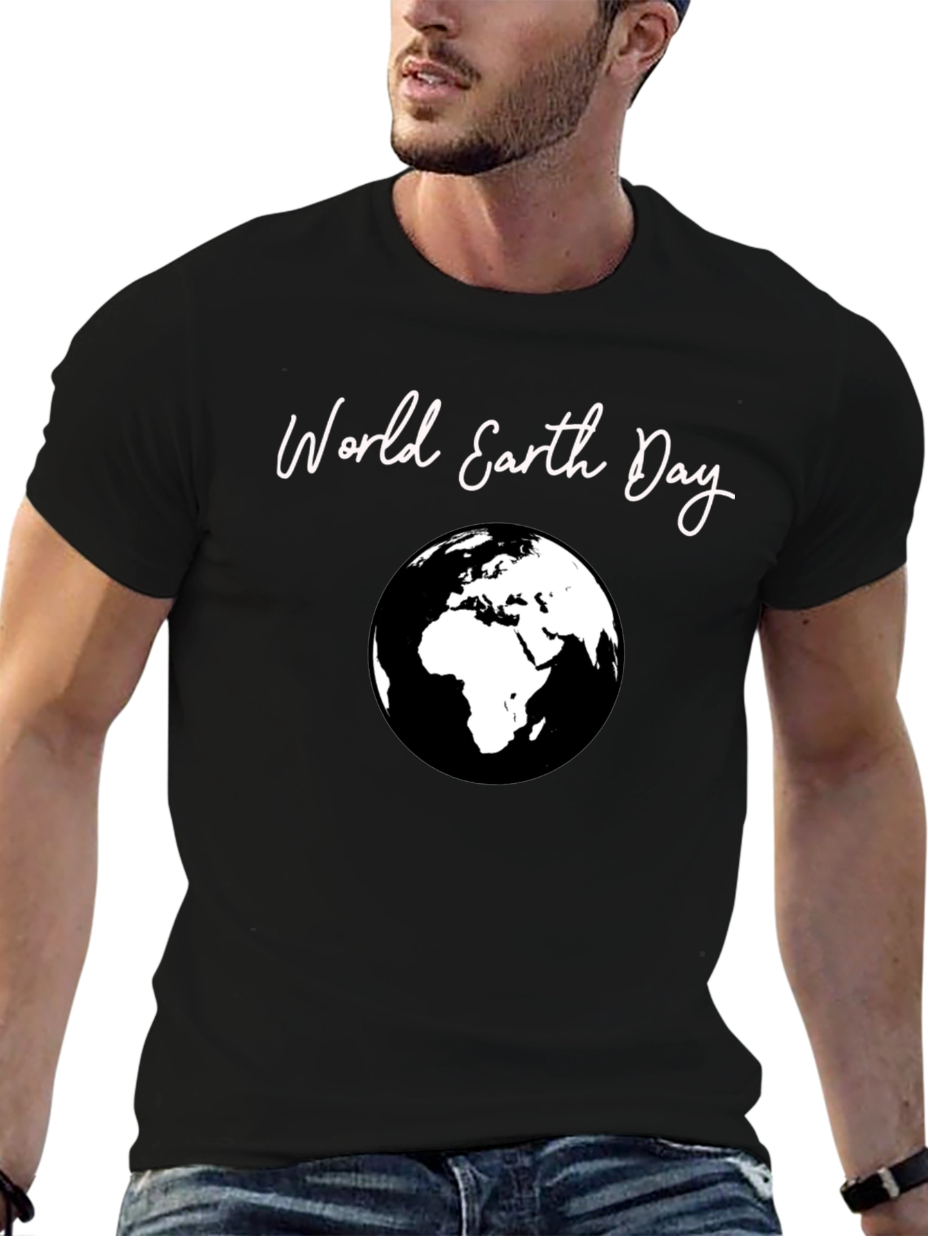 World Earth Day Graphic Tee - Black