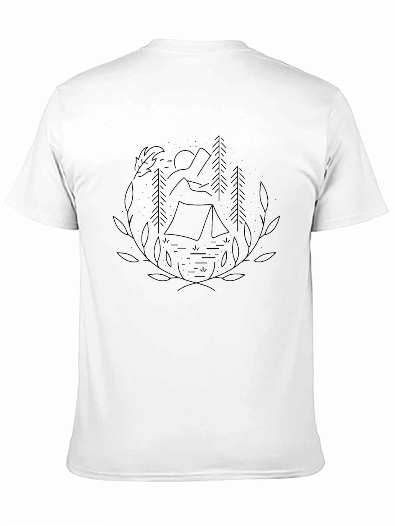 Nature Inspired Graphic Tee - Camping Adventure
