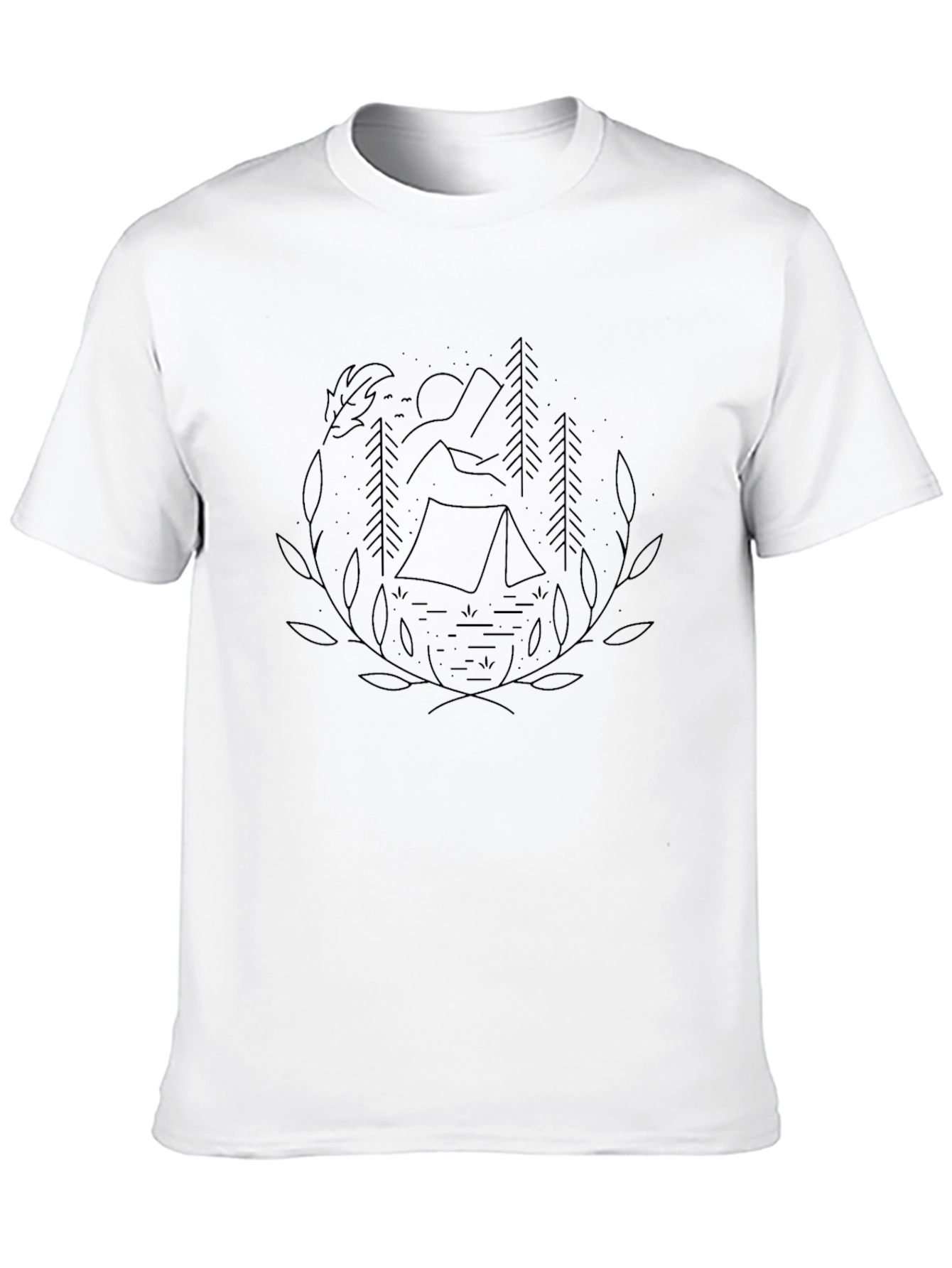 Nature Inspired Graphic Tee - Camping Adventure