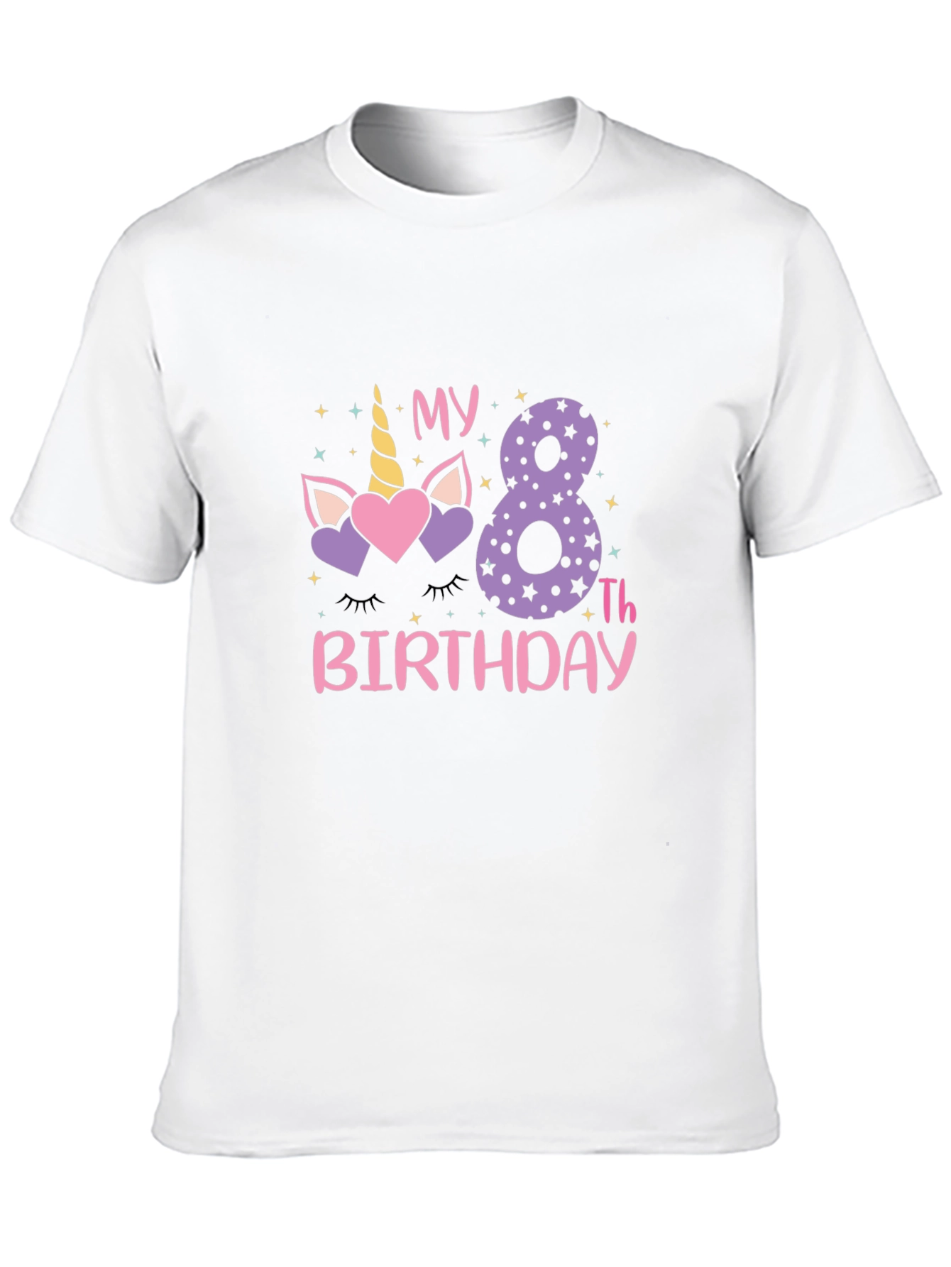8th Birthday Unicorn T-Shirt