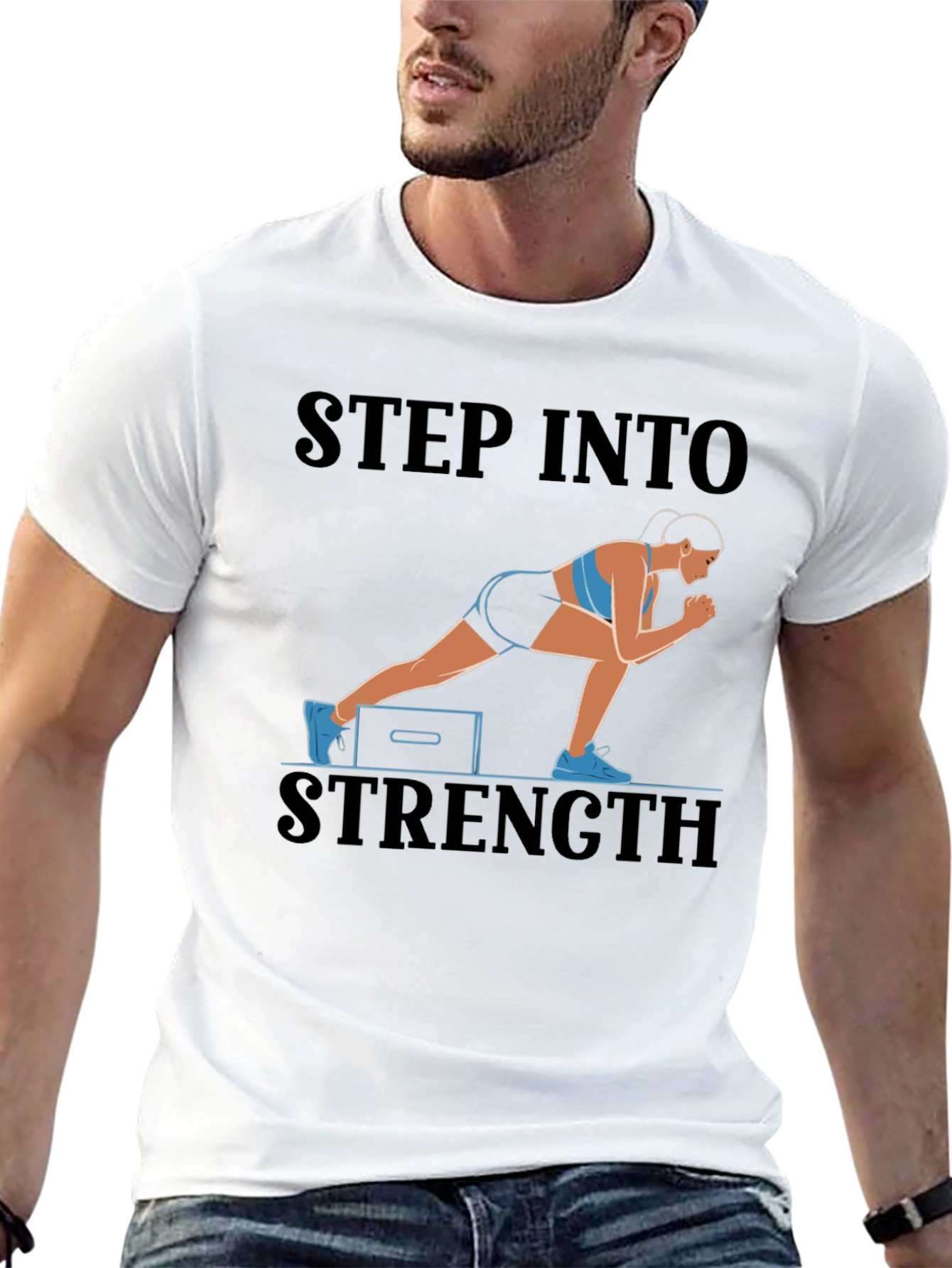 Step Into Strength Graphic T-Shirt
