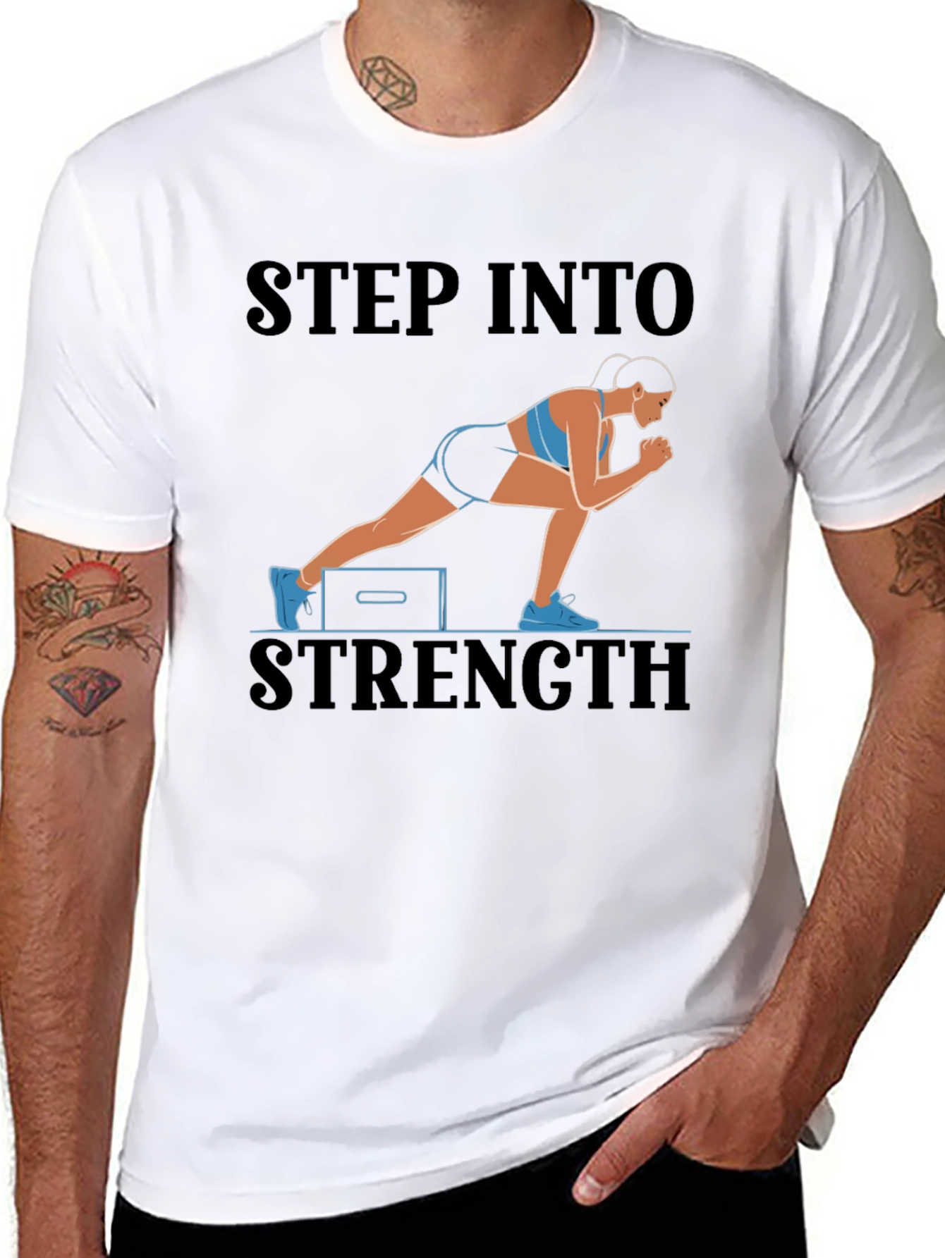 Step Into Strength Graphic T-Shirt