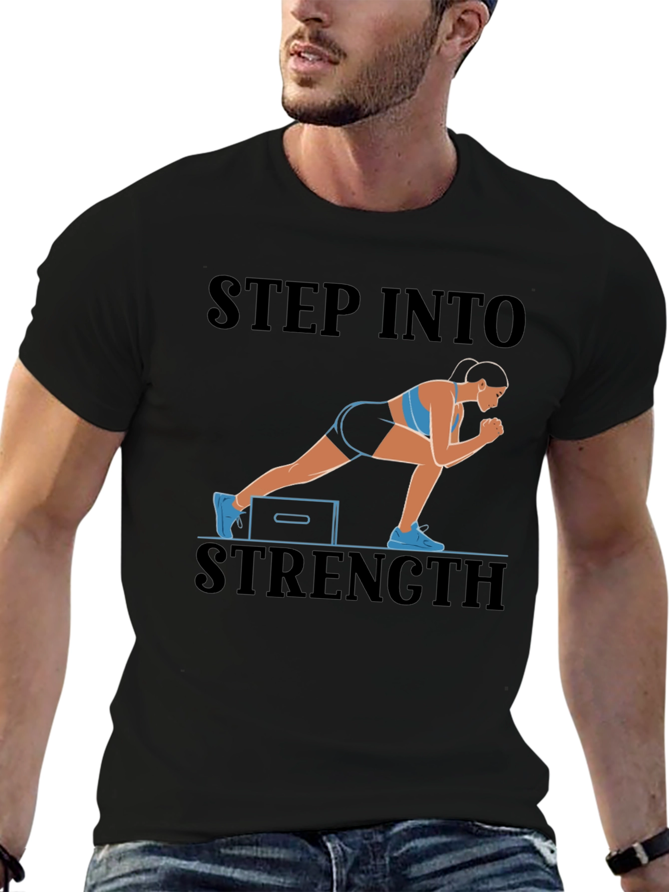 Step Into Strength Graphic T-Shirt