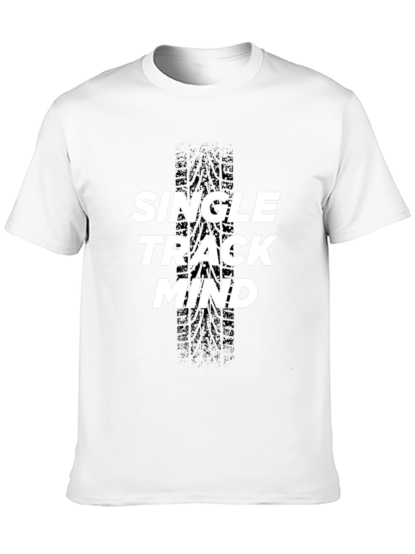 Single Track Mind Black Graphic Tee