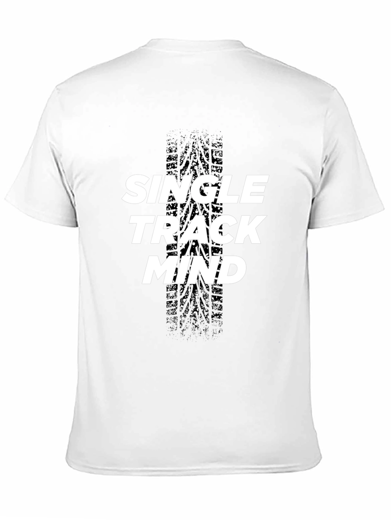 Single Track Mind Black Graphic Tee