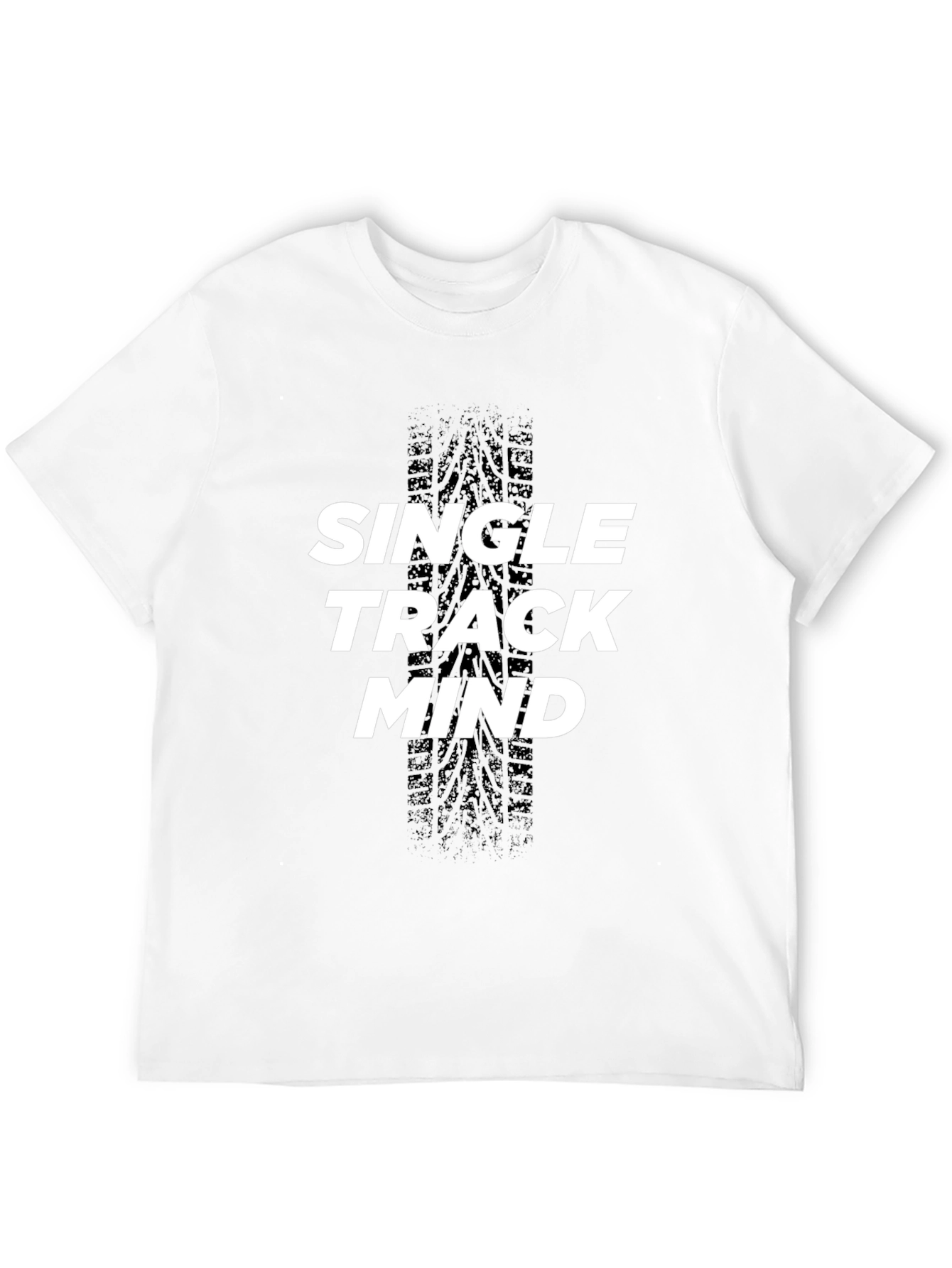 Single Track Mind Black Graphic Tee