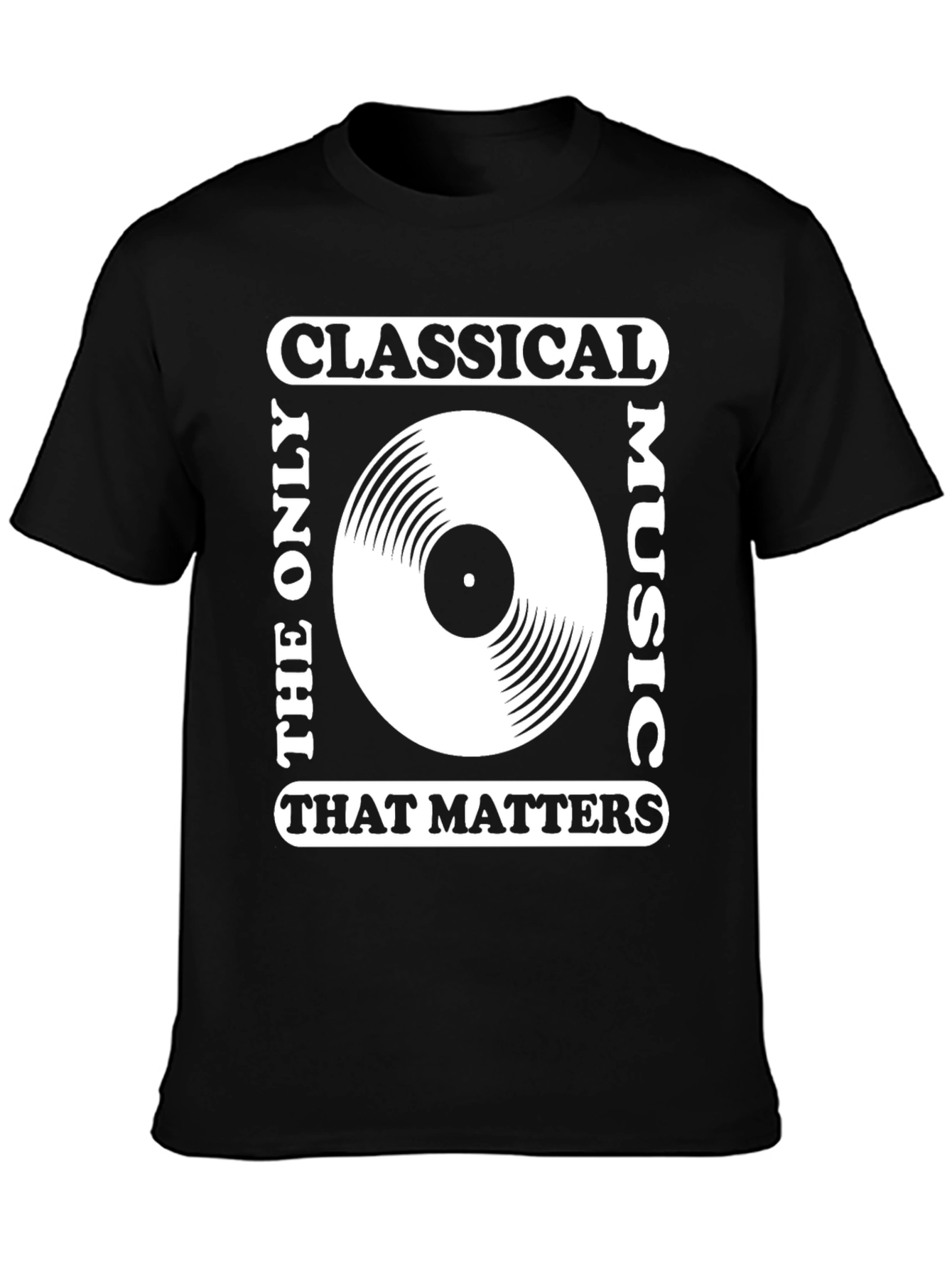 Classical Music Vinyl Record Graphic T-Shirt
