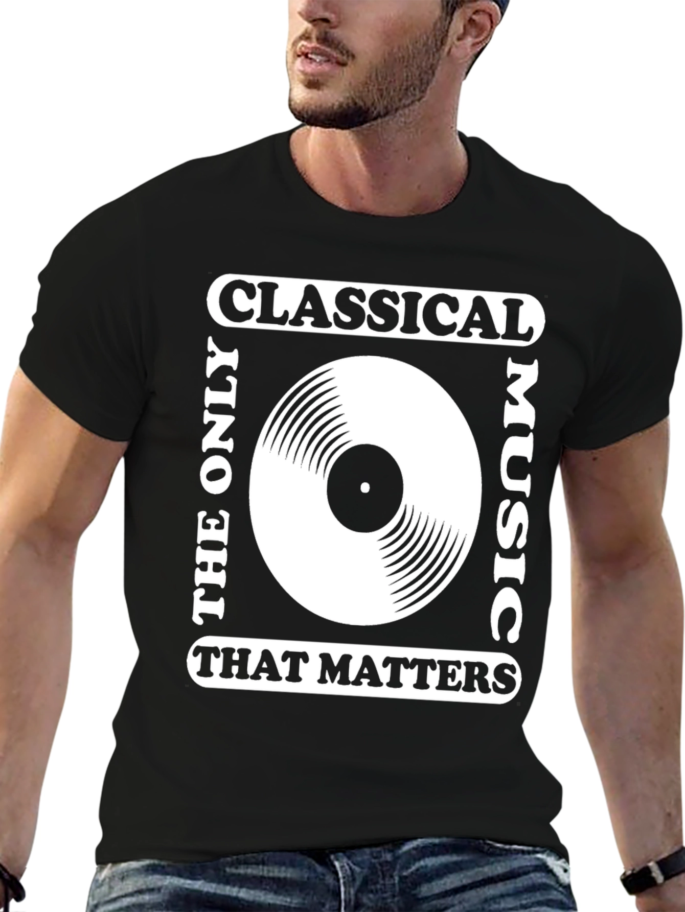 Classical Music Vinyl Record Graphic T-Shirt