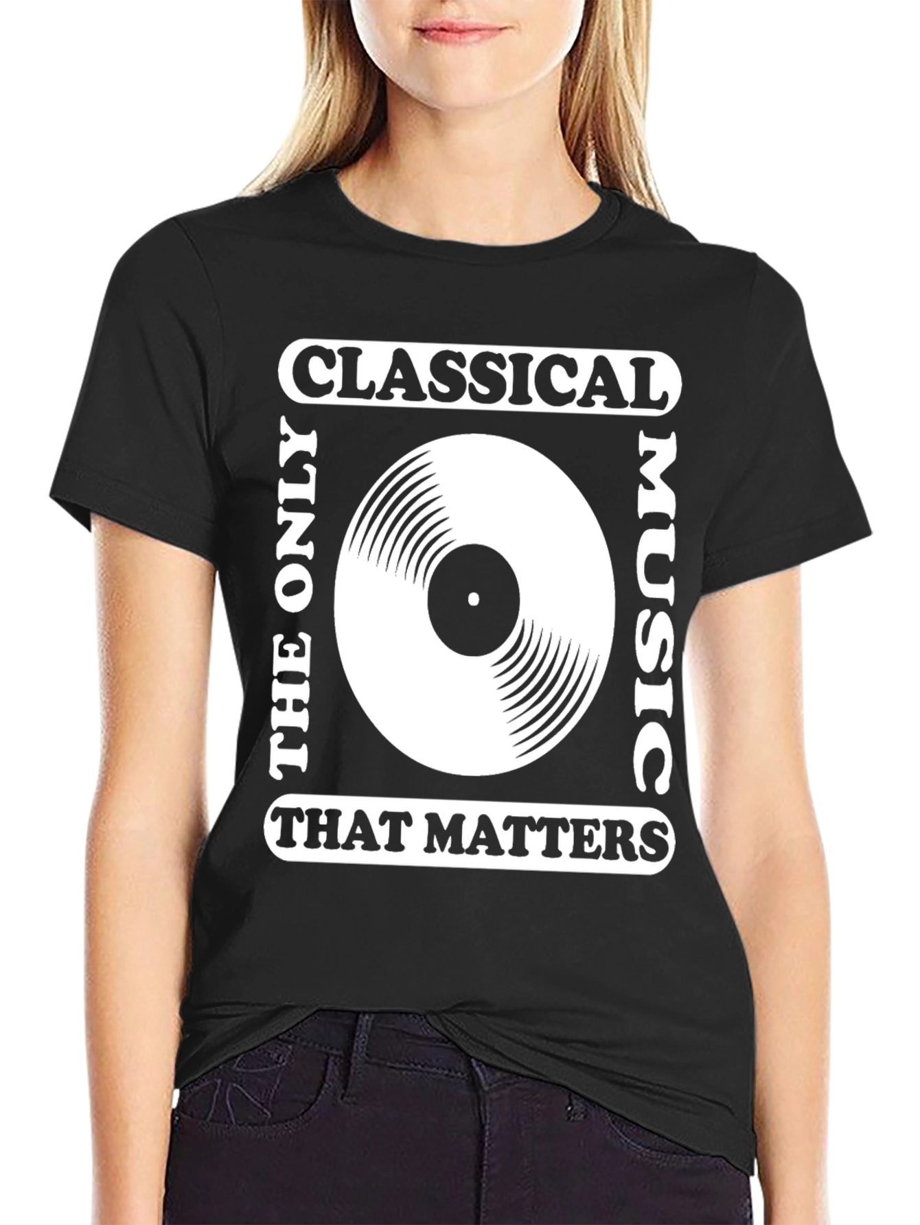 Classical Music Vinyl Record Graphic T-Shirt