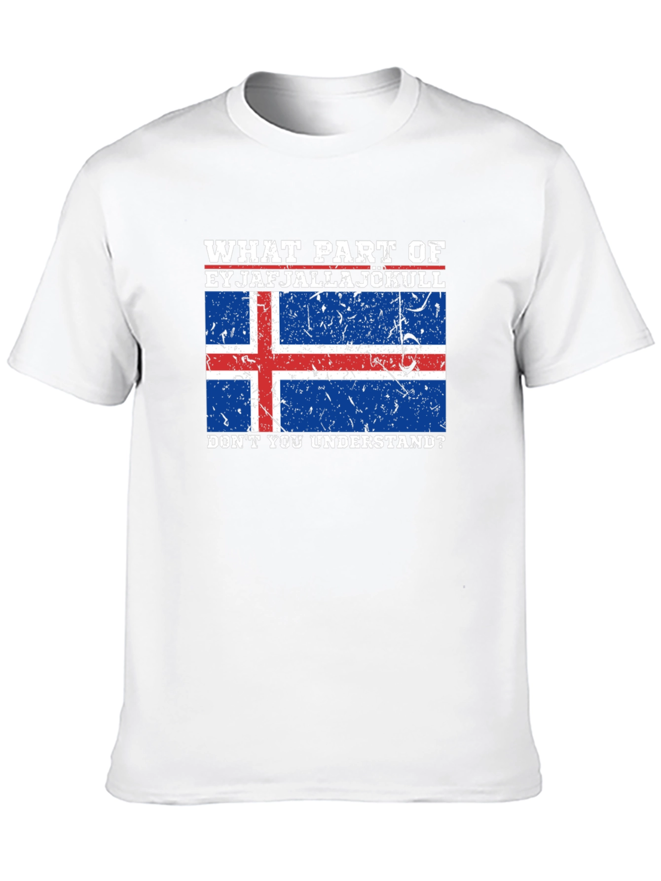 Eyjafjallajökull Iceland Flag Graphic Tee