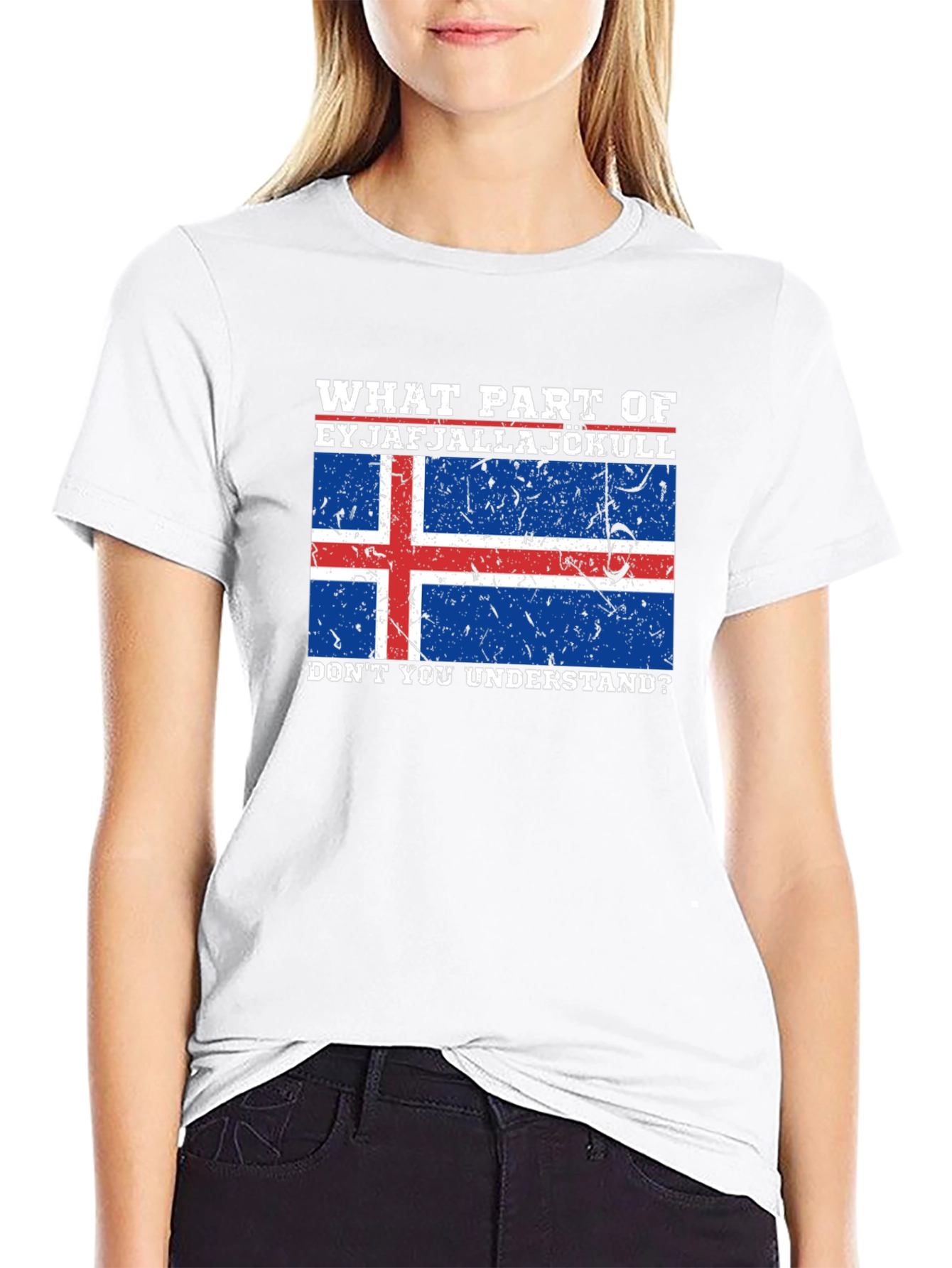 Eyjafjallajökull Iceland Flag Graphic Tee