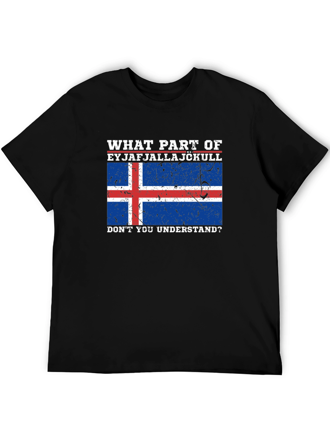 Eyjafjallajökull Iceland Flag Graphic Tee
