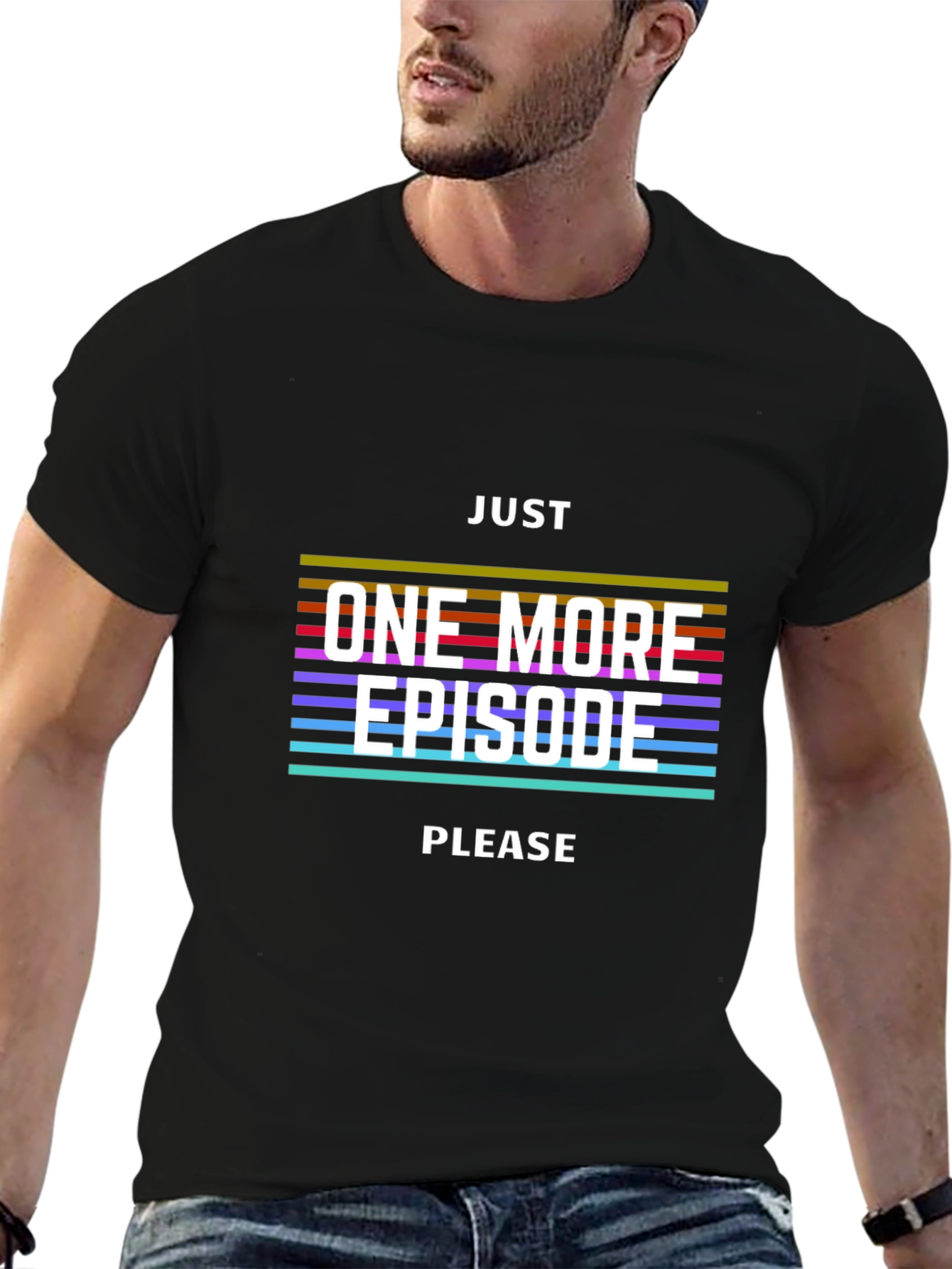 Just One More Episode T-Shirt - Black