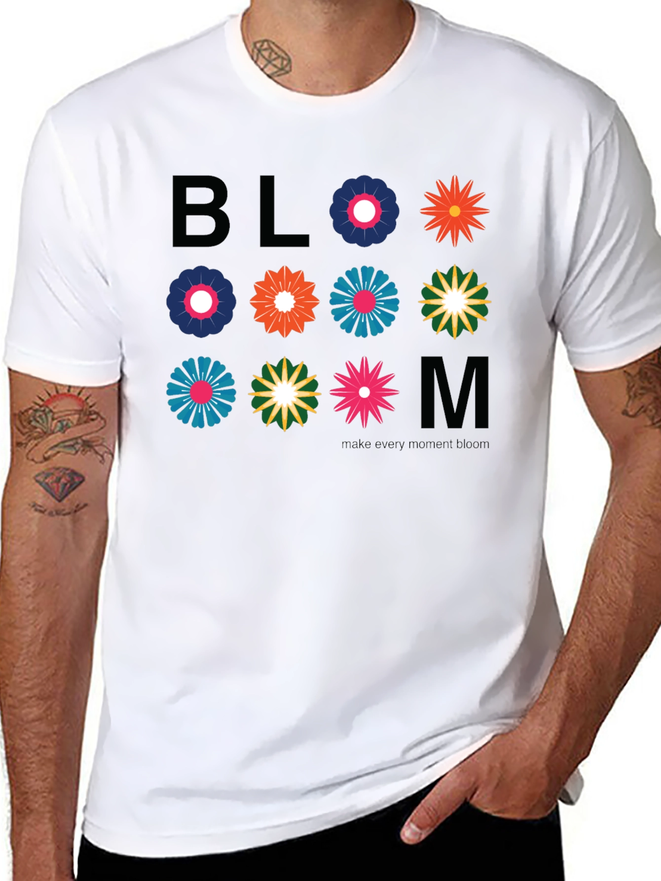 Bloom Flower Graphic Tee - Stylish Cotton T-Shirt