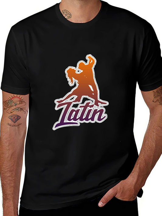 Latin Dance Graphic Tee - Stylish Black T-Shirt