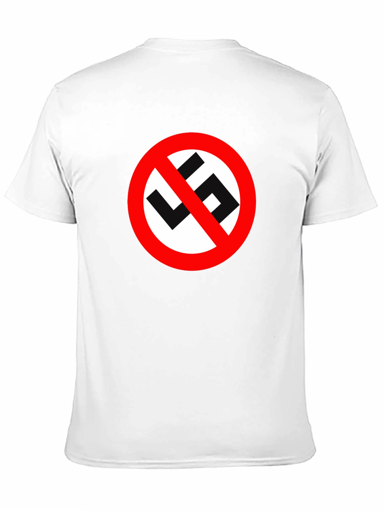 No Swastika Symbol Black T-Shirt