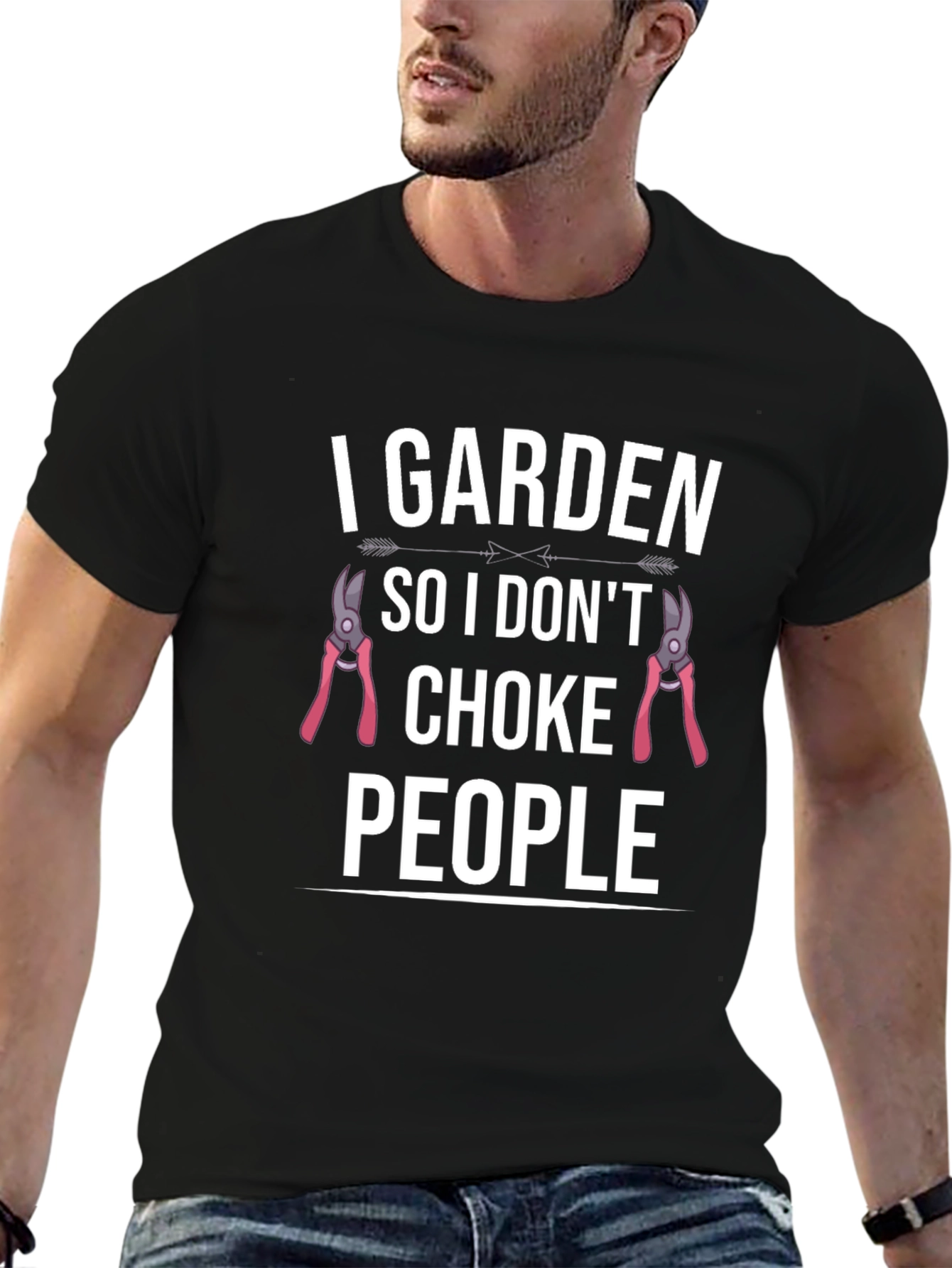 I Garden So I Dont Choke People Graphic T-Shirt