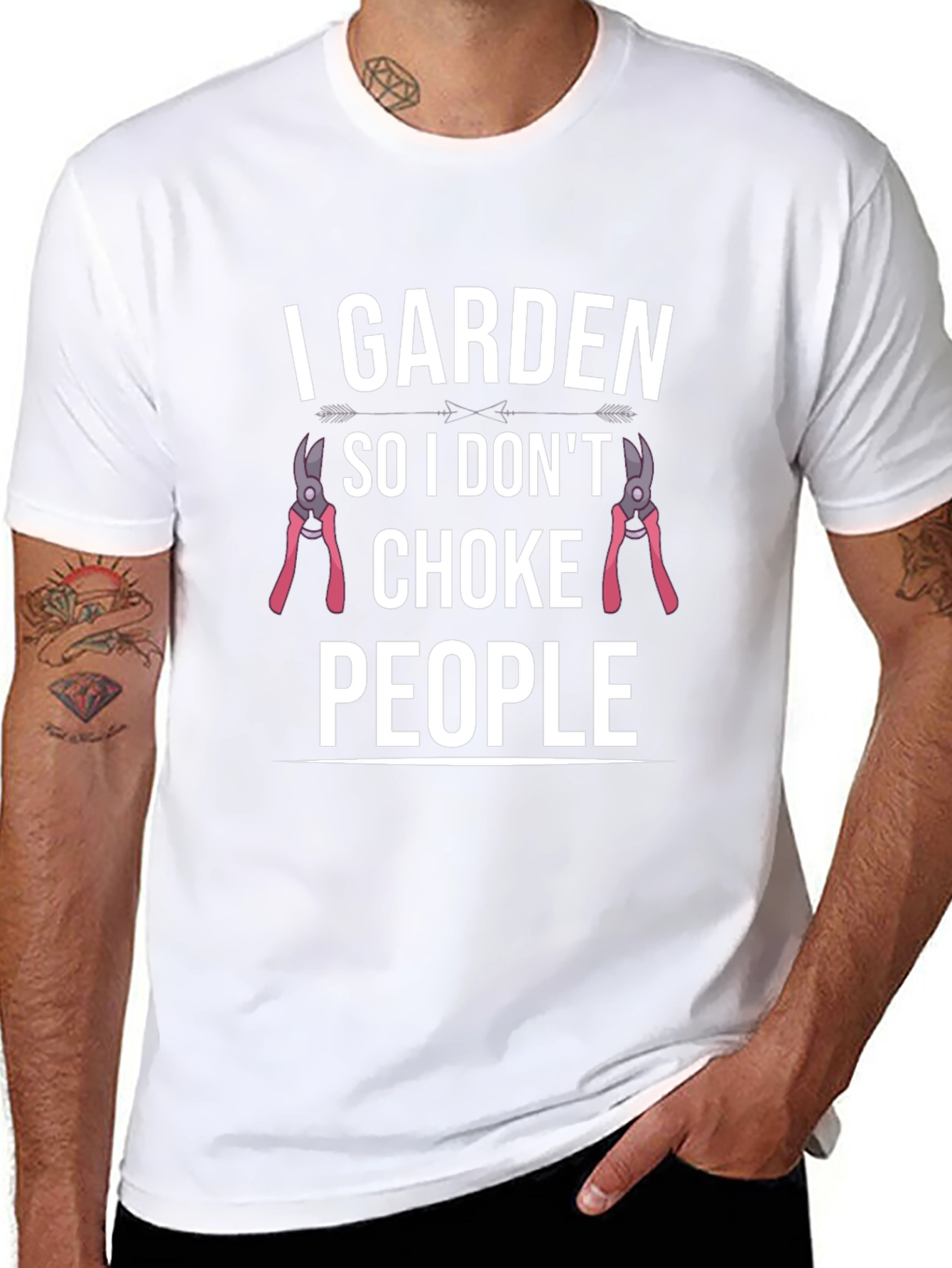 I Garden So I Dont Choke People Graphic T-Shirt