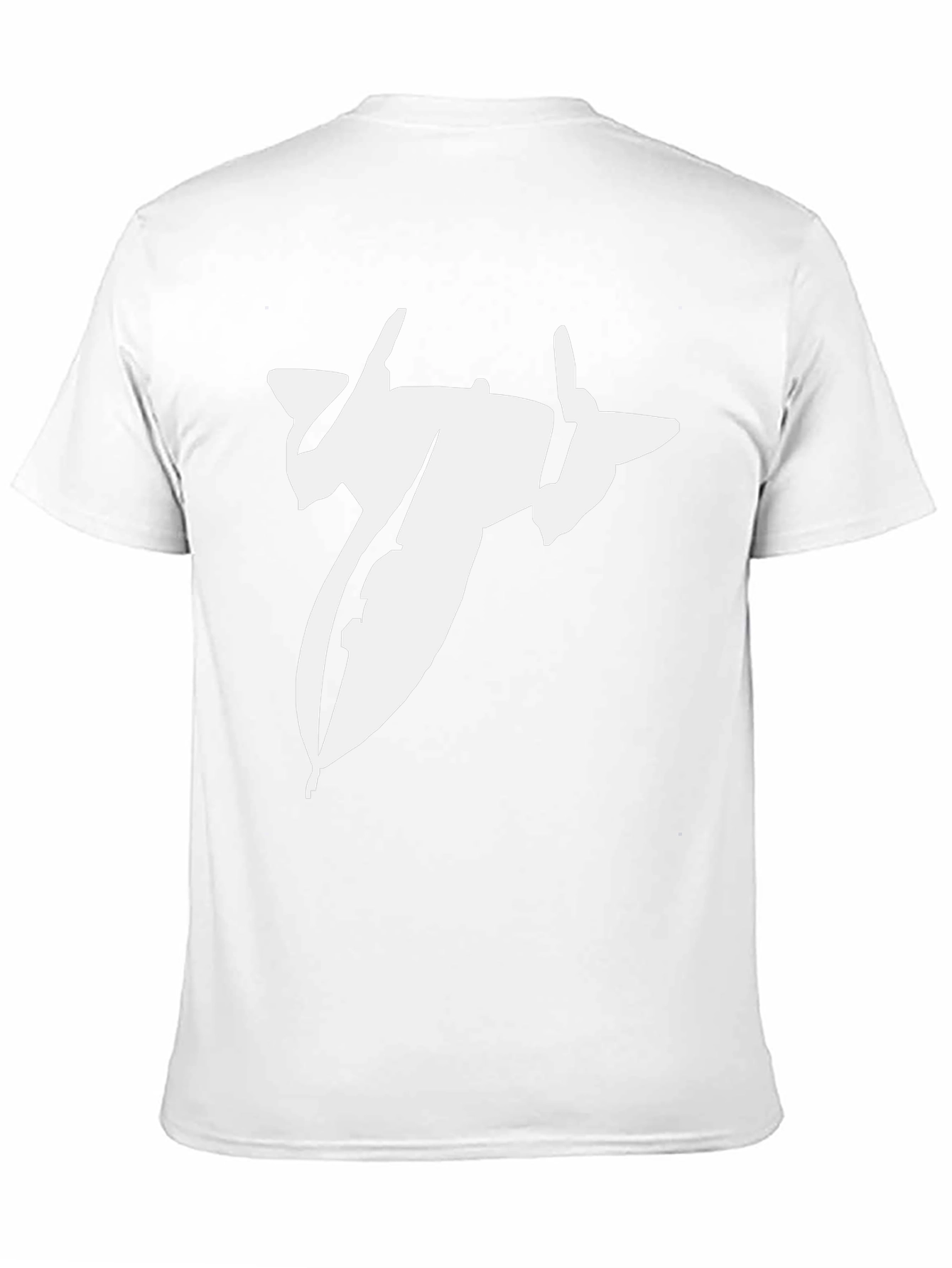 Black T-Shirt with Spacecraft Graphic